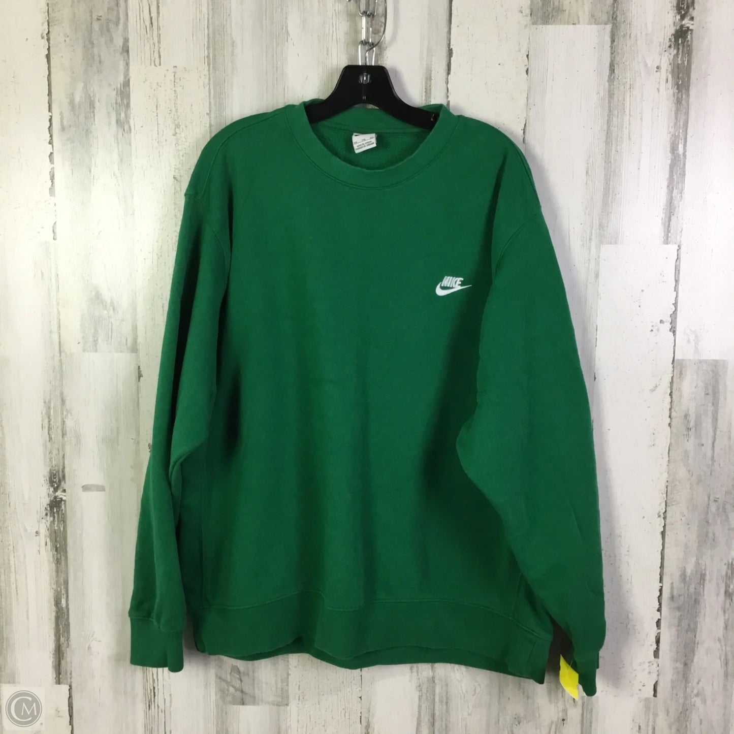 Athletic Sweatshirt Crewneck By Nike Apparel In Green, Size: Xxl
