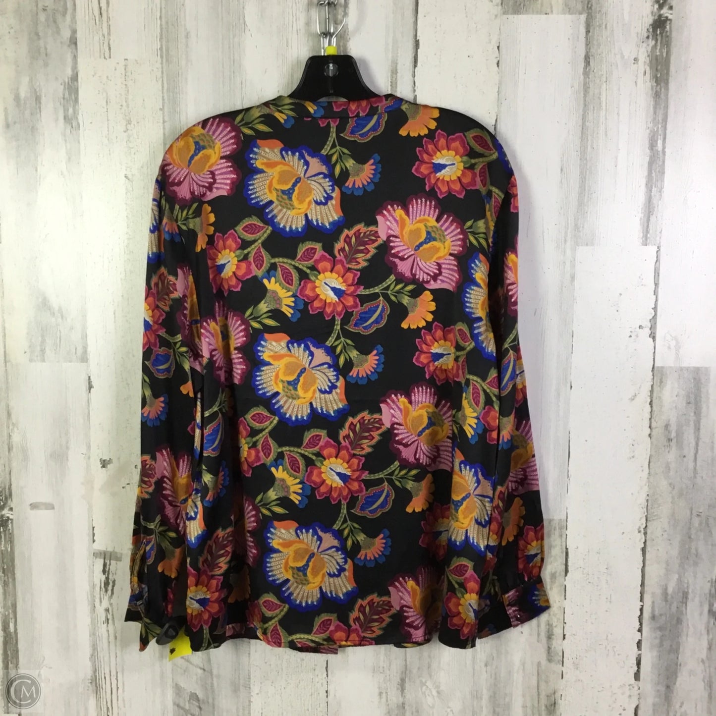 Blouse Long Sleeve By Johnny Was In Black, Size: M