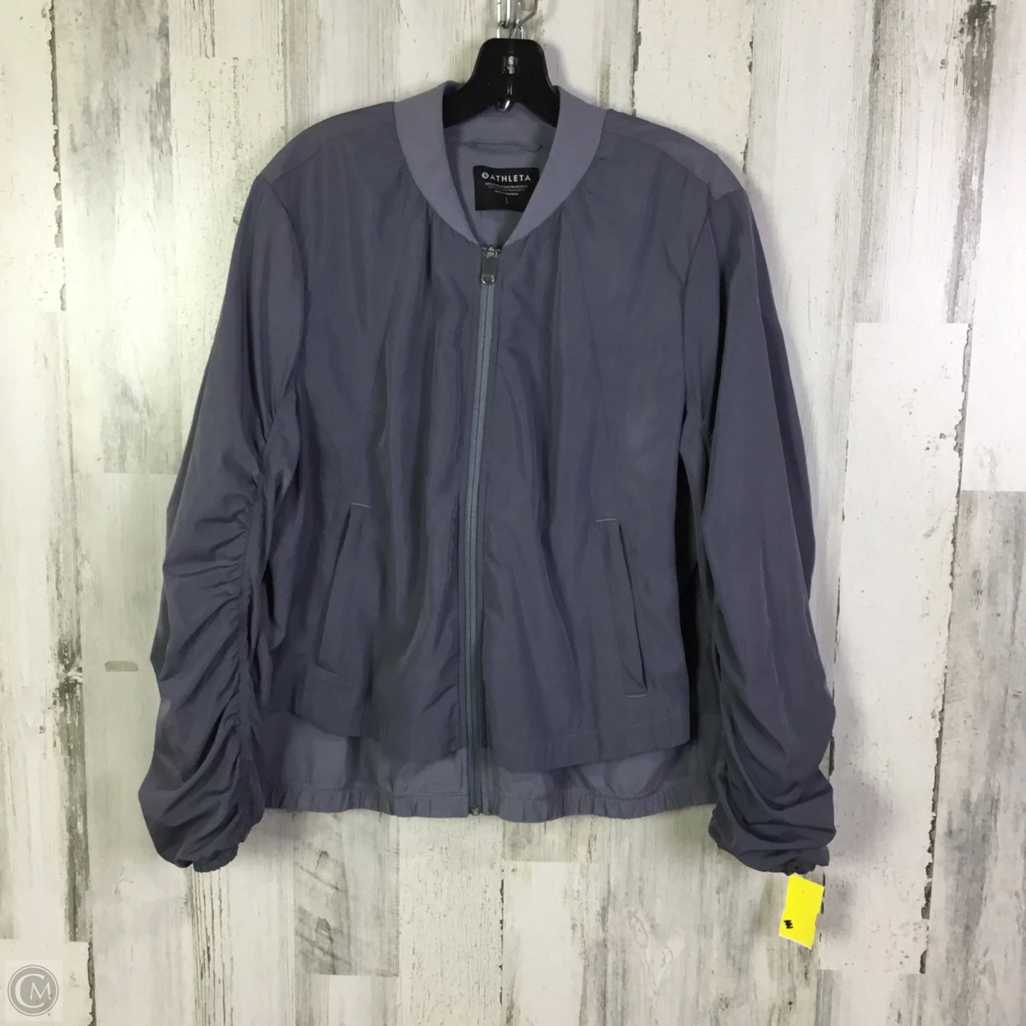 Athletic Jacket By Athleta In Grey, Size: L