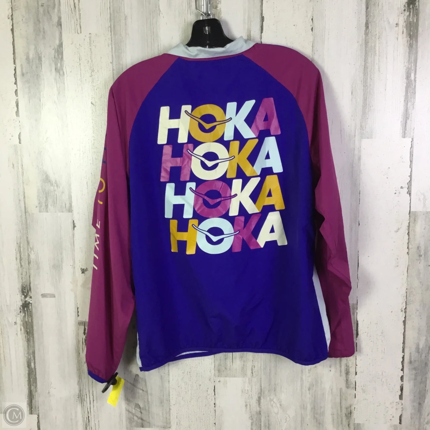 Athletic Jacket By Hoka In Multi-colored, Size: L