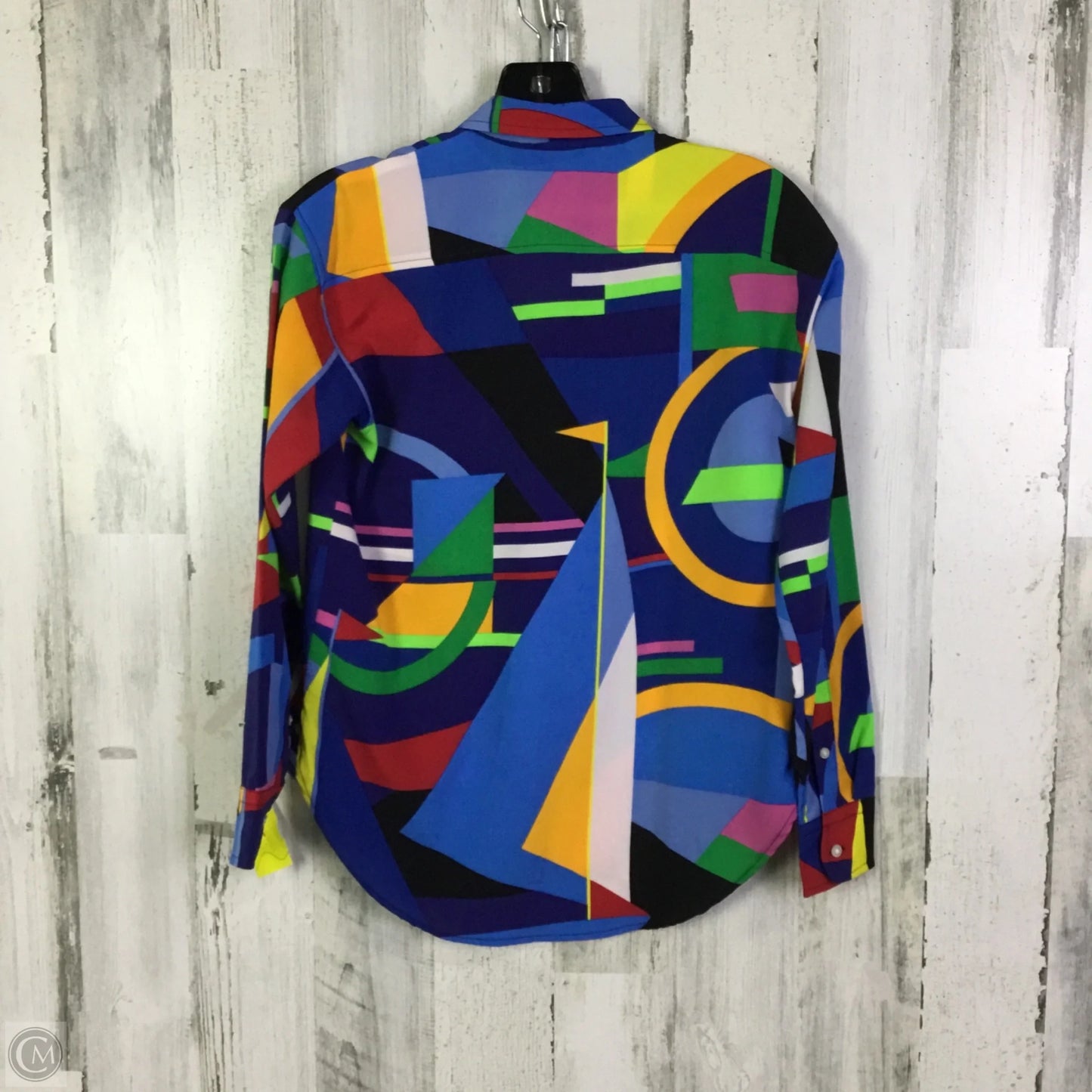 Top Long Sleeve By Lauren By Ralph Lauren In Blue, Size: Xsp