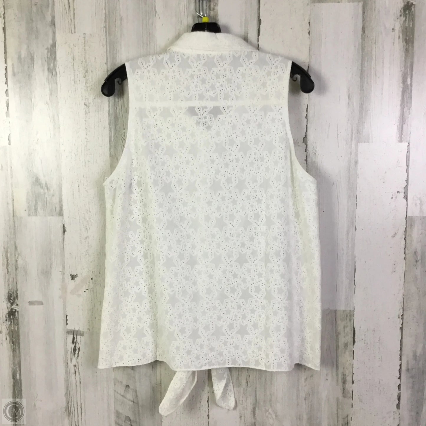 Top Short Sleeve By Trina Turk In White, Size: Xl