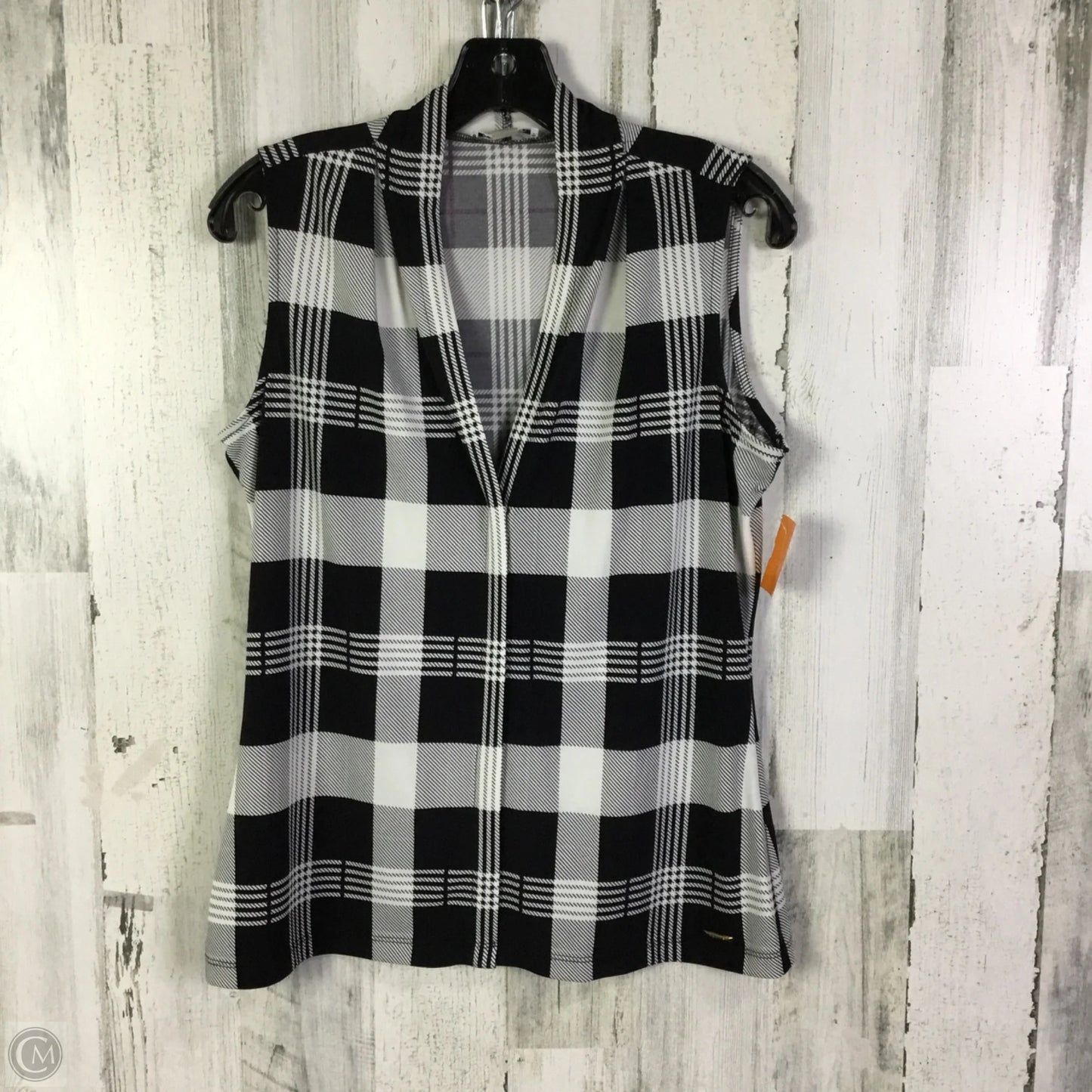 Top Sleeveless By Calvin Klein In Black, Size: S