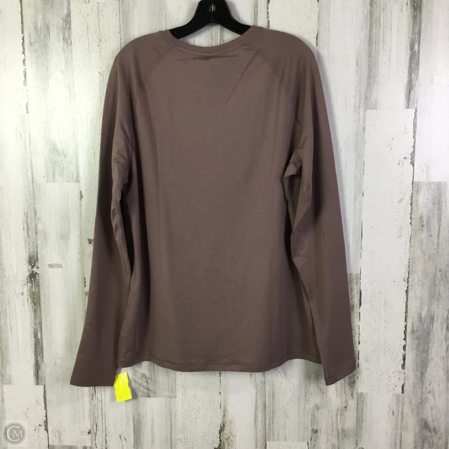 Athletic Top Long Sleeve Collar By Duluth Trading In Purple, Size: Xl