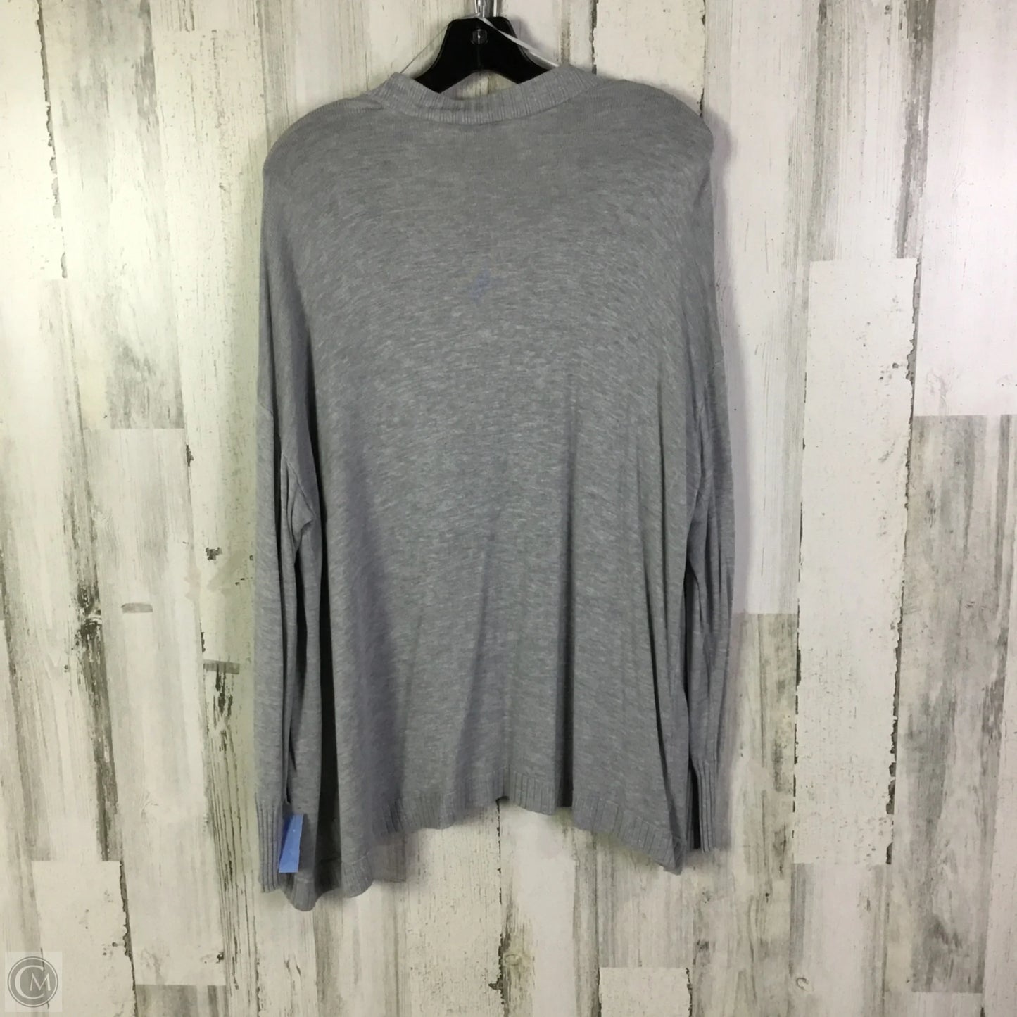 Sweater Cardigan By Worthington In Grey, Size: Xxl