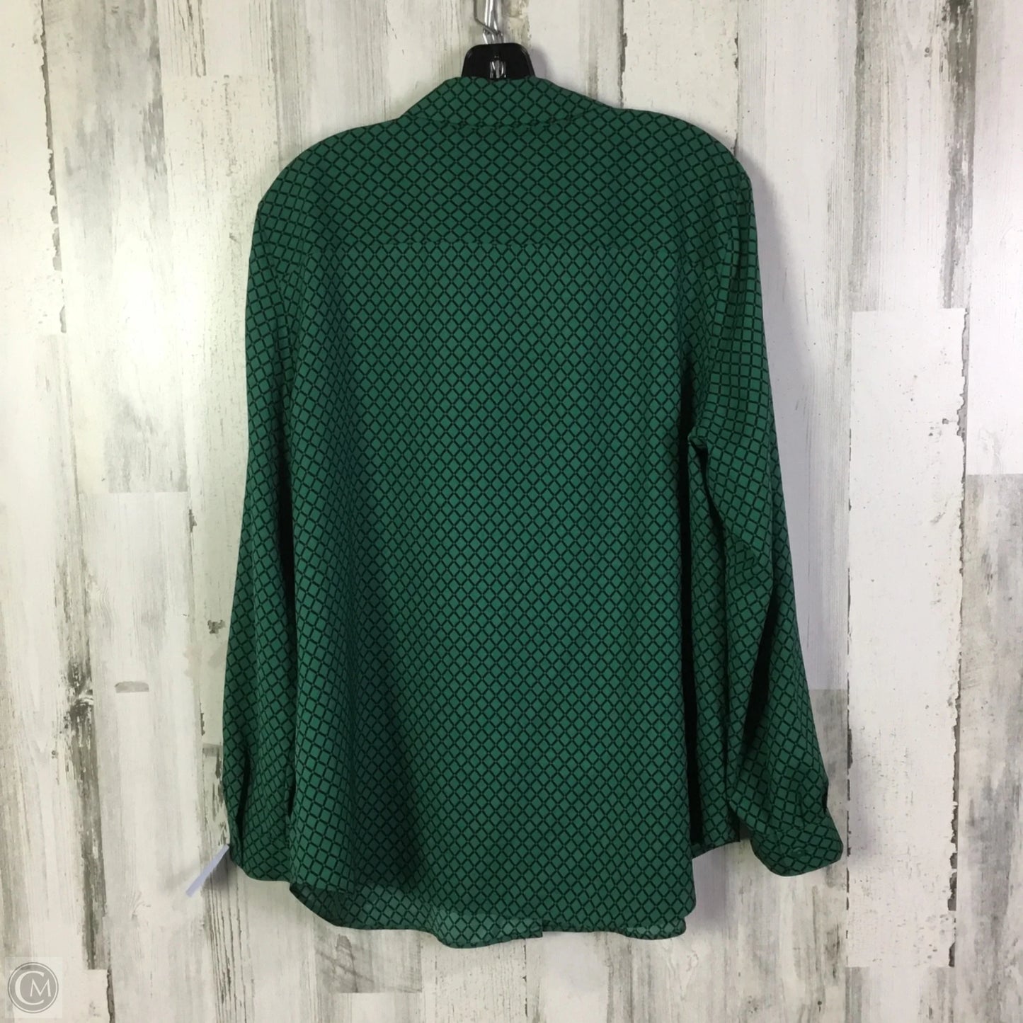 Top Long Sleeve By Ann Taylor In Green, Size: Xxl