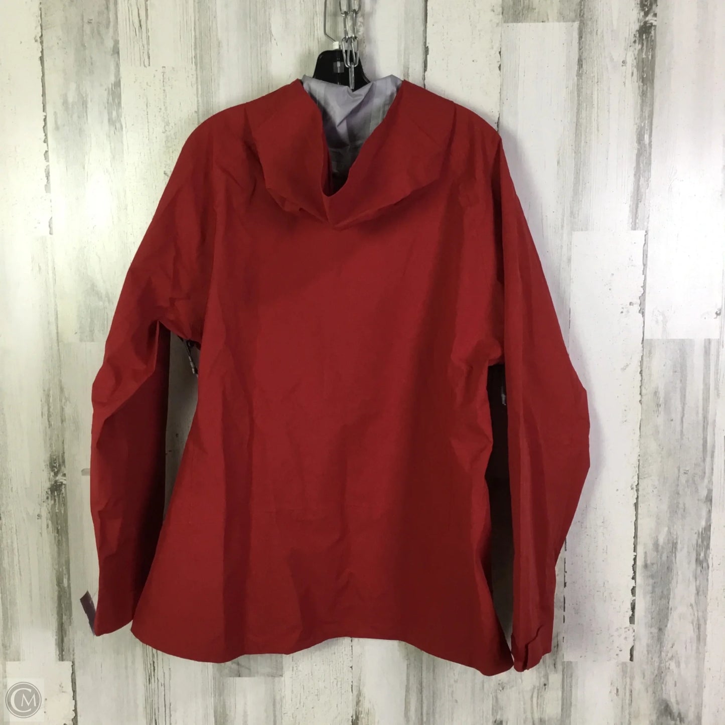 Jacket Windbreaker By Clothes Mentor In Red, Size: Xxl