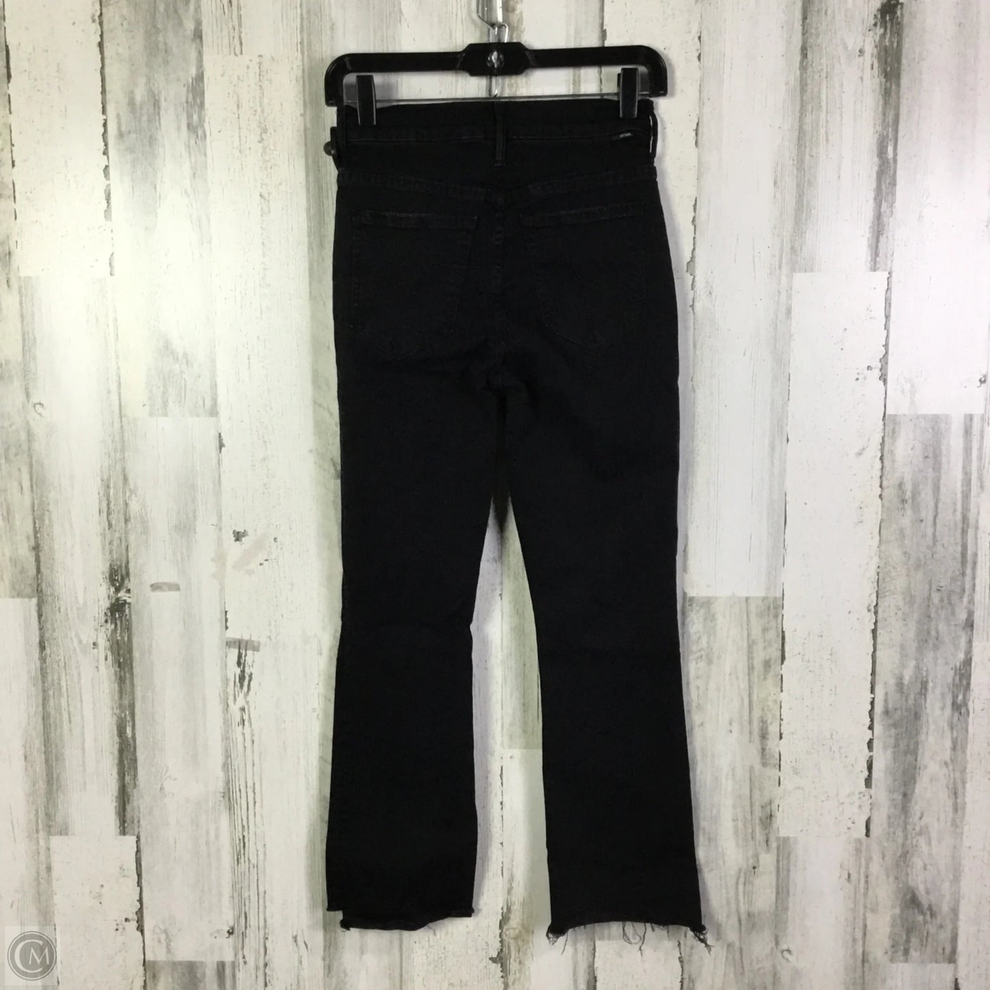 Jeans Flared By Mother In Black Denim, Size: 2