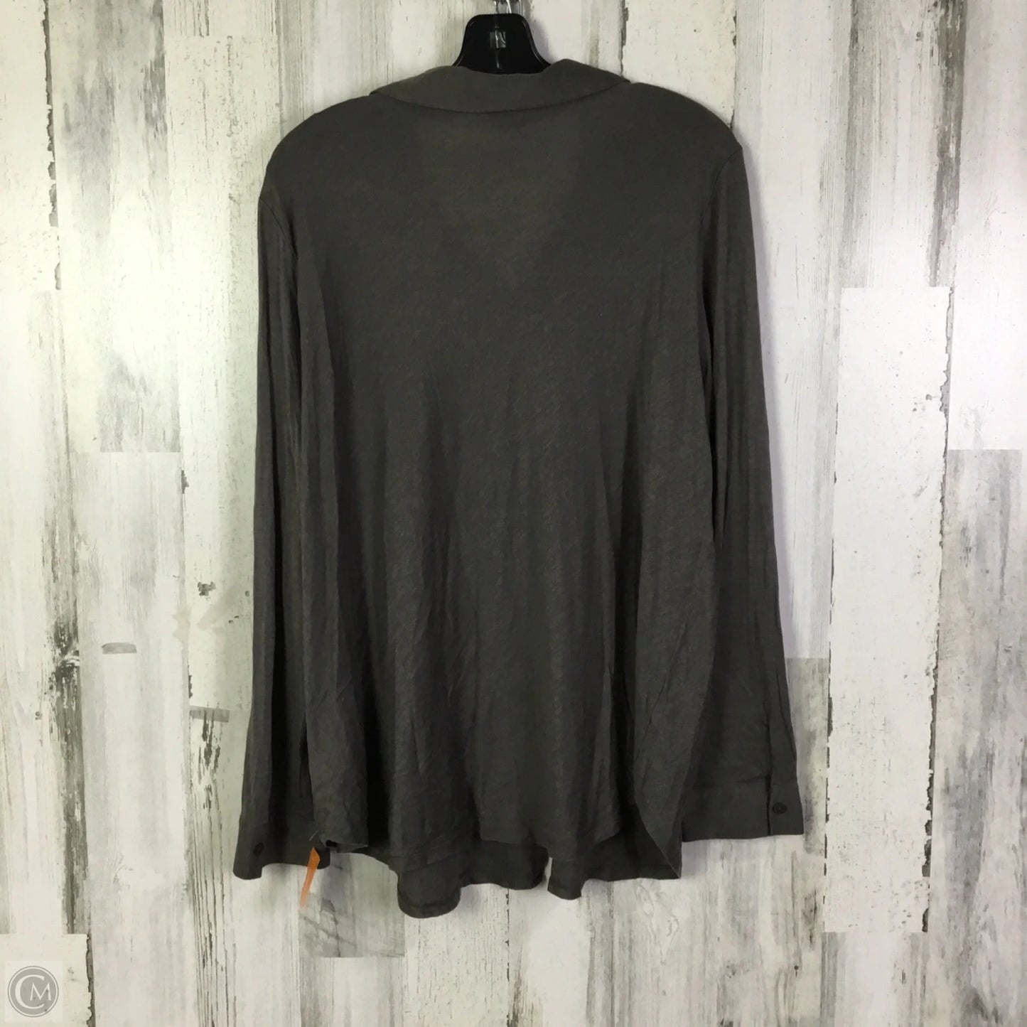 Top Long Sleeve By Eileen Fisher In Grey, Size: Xl