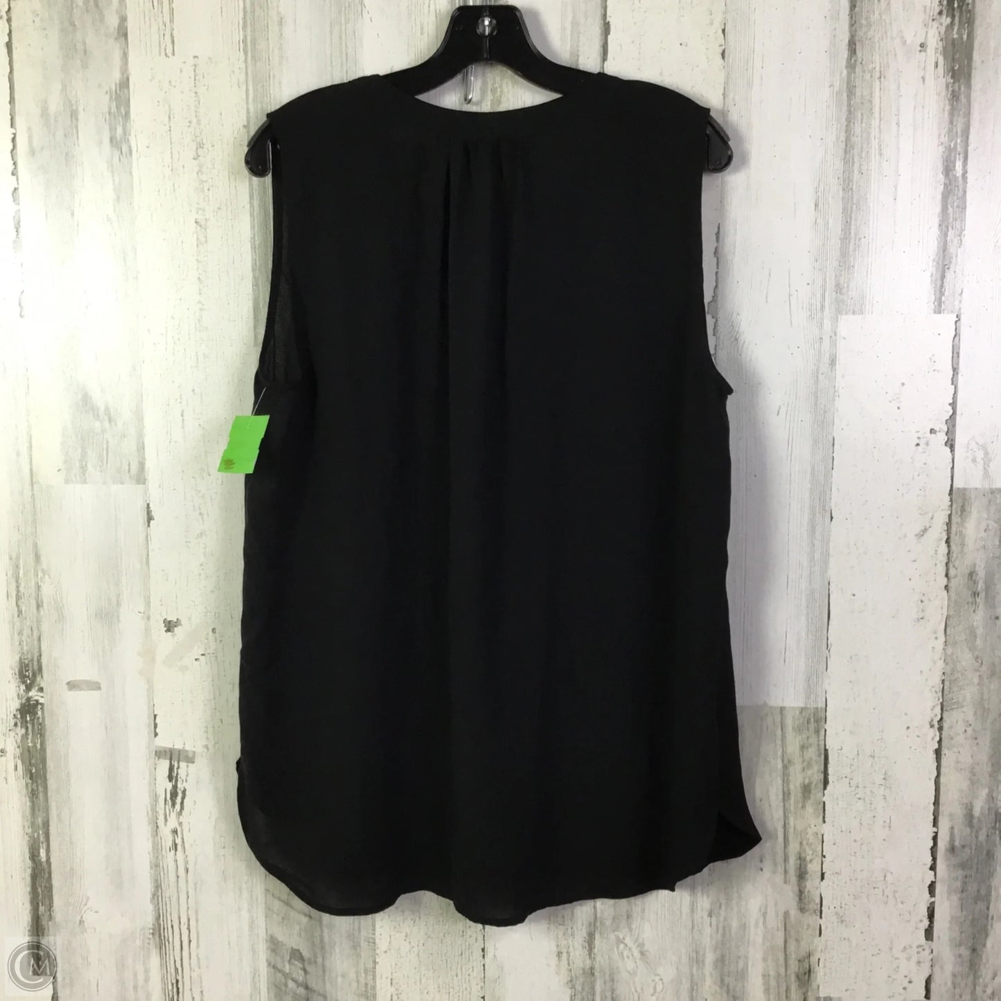 Top Sleeveless By Loft In Black, Size: L