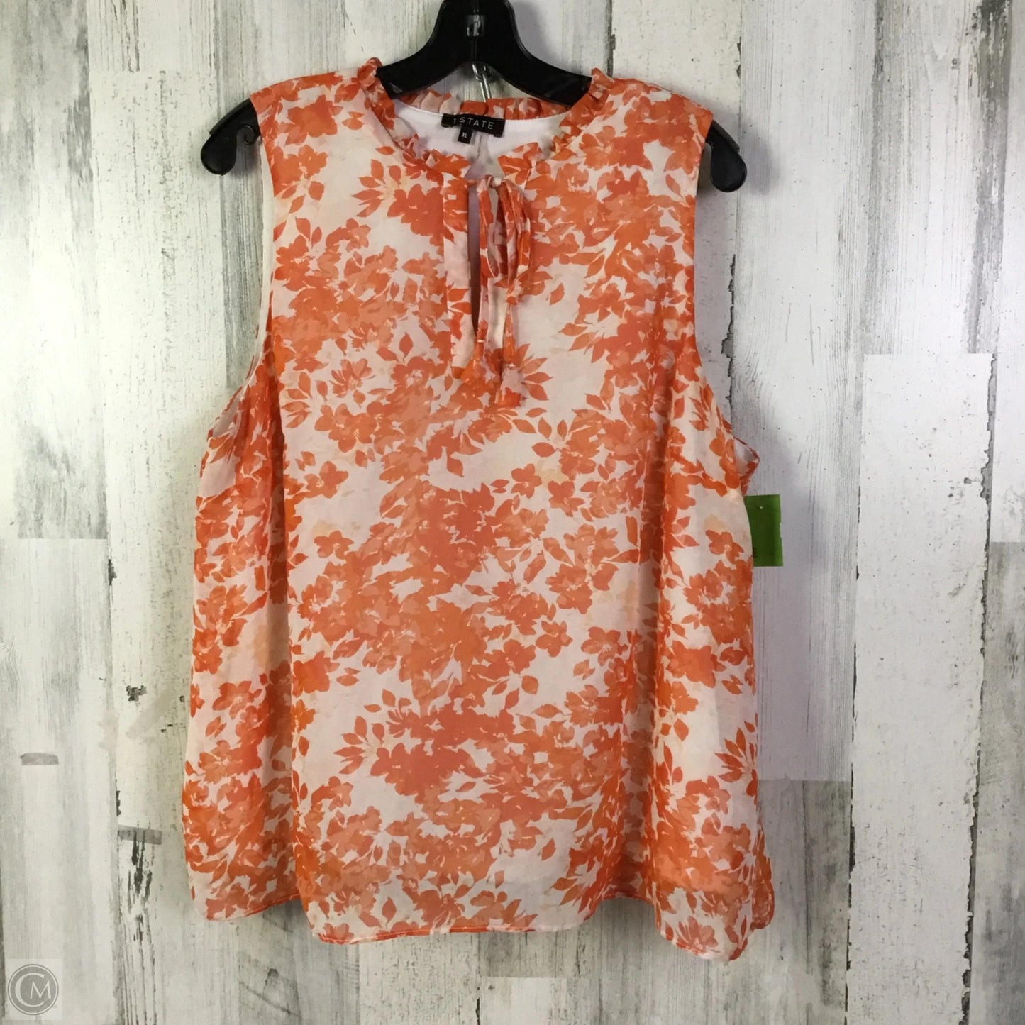 Top Sleeveless By 1.state In Orange, Size: Xl
