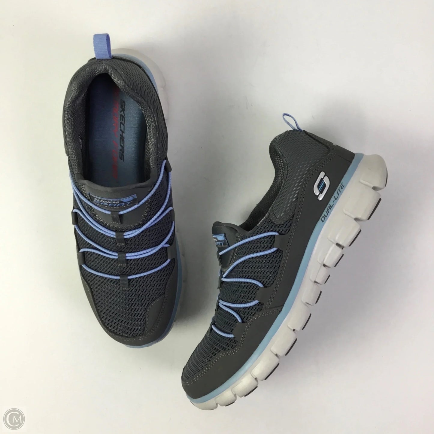 Shoes Athletic By Skechers In Grey, Size: 7