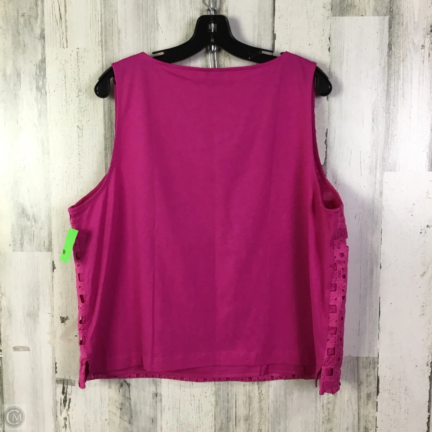 Top Sleeveless By Ann Taylor In Pink, Size: Xl