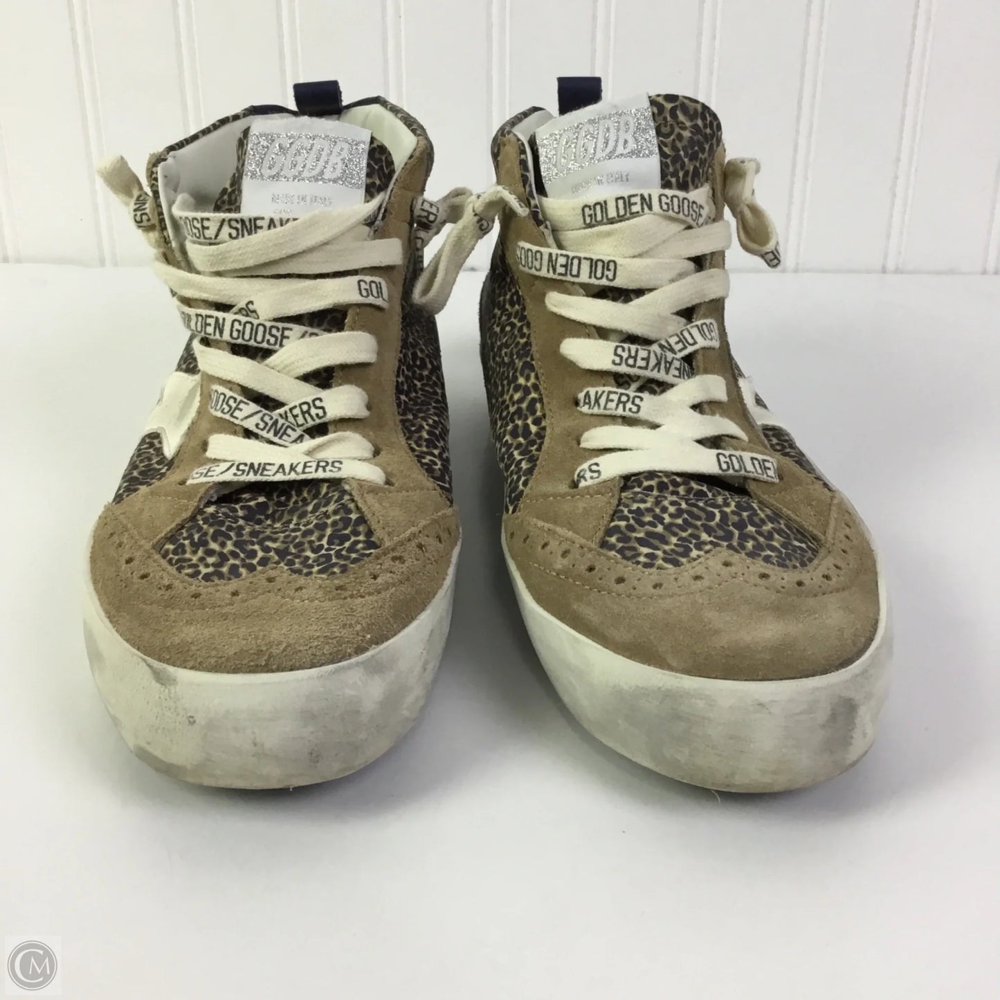 Shoes Luxury Designer By Golden Goose In Animal Print, Size: 9.5