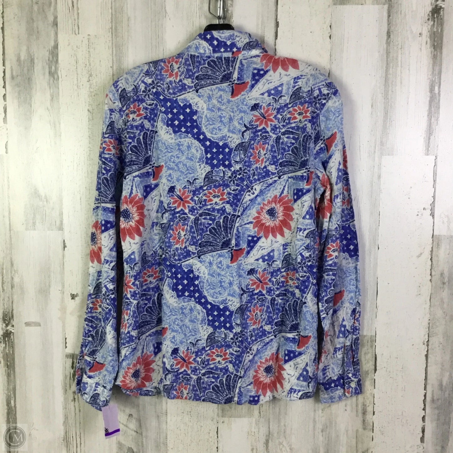 Top Long Sleeve By J Mclaughlin In Blue, Size: Xs
