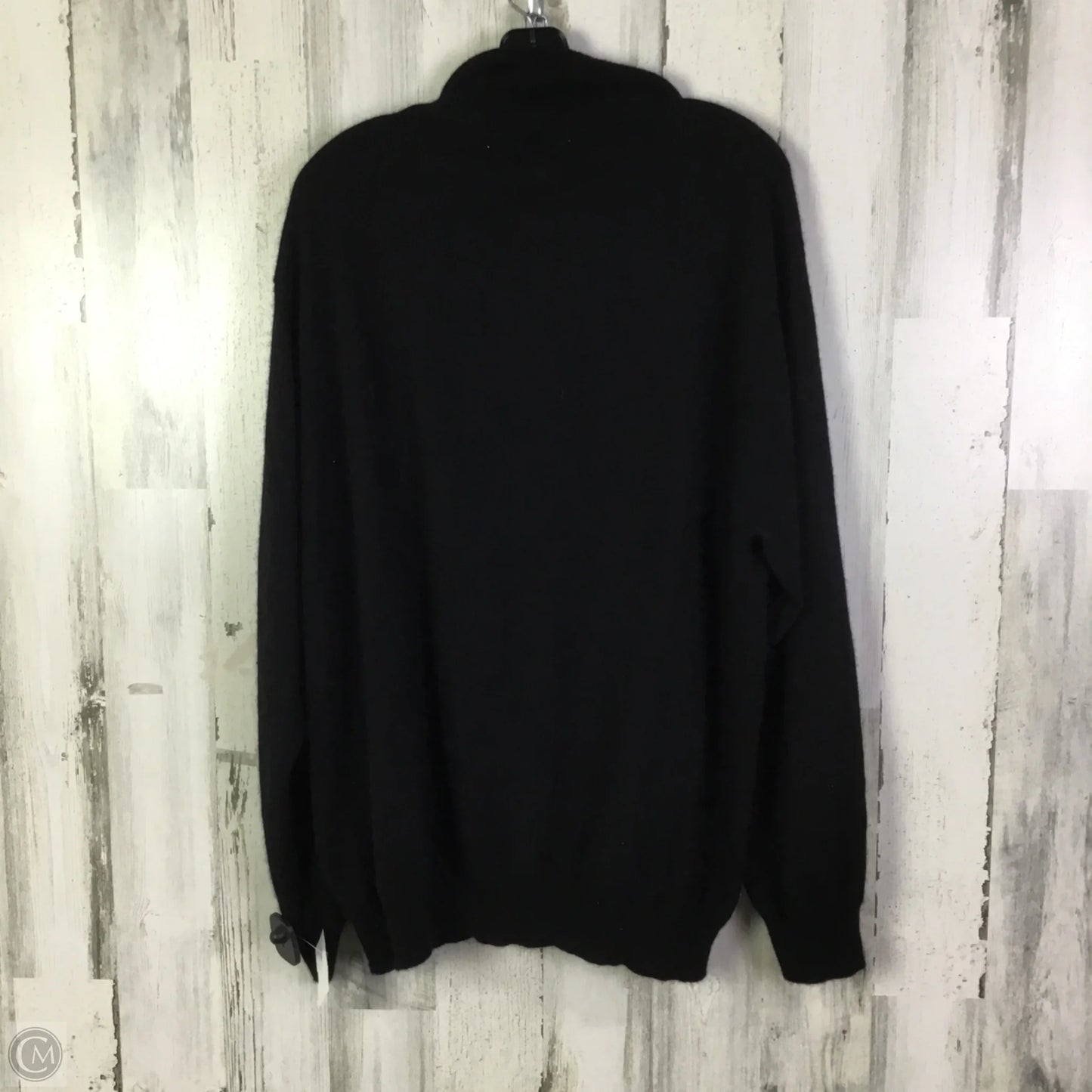 Sweater Cashmere By Clothes Mentor In Black, Size: Xxl