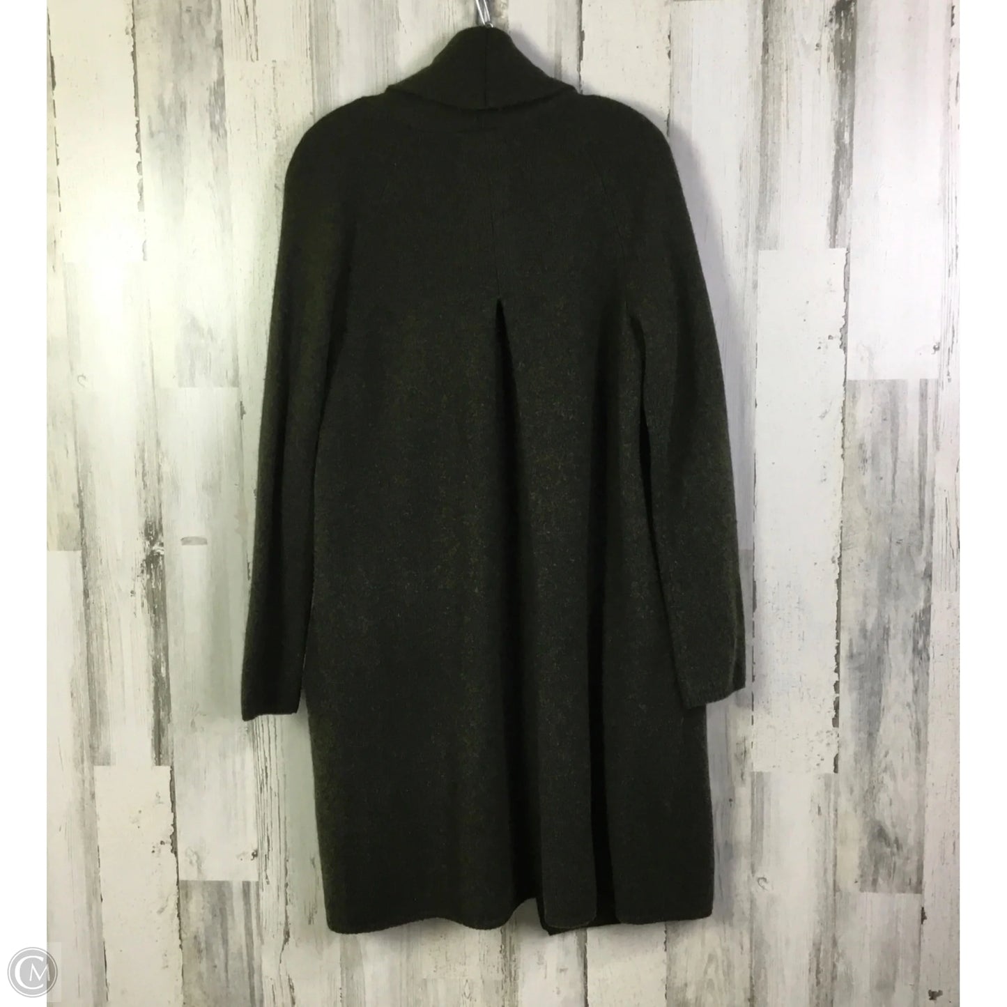 Sweater Cardigan By Adrienne Vittadini In Green, Size: M