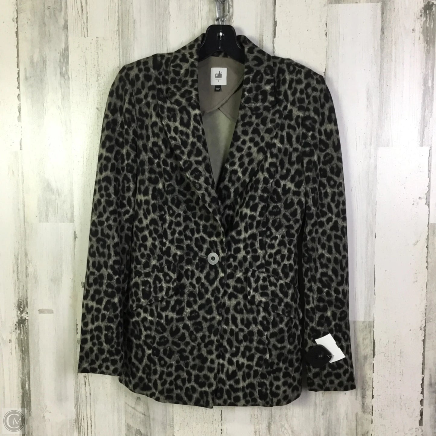 Blazer By Cabi In Animal Print, Size: 2