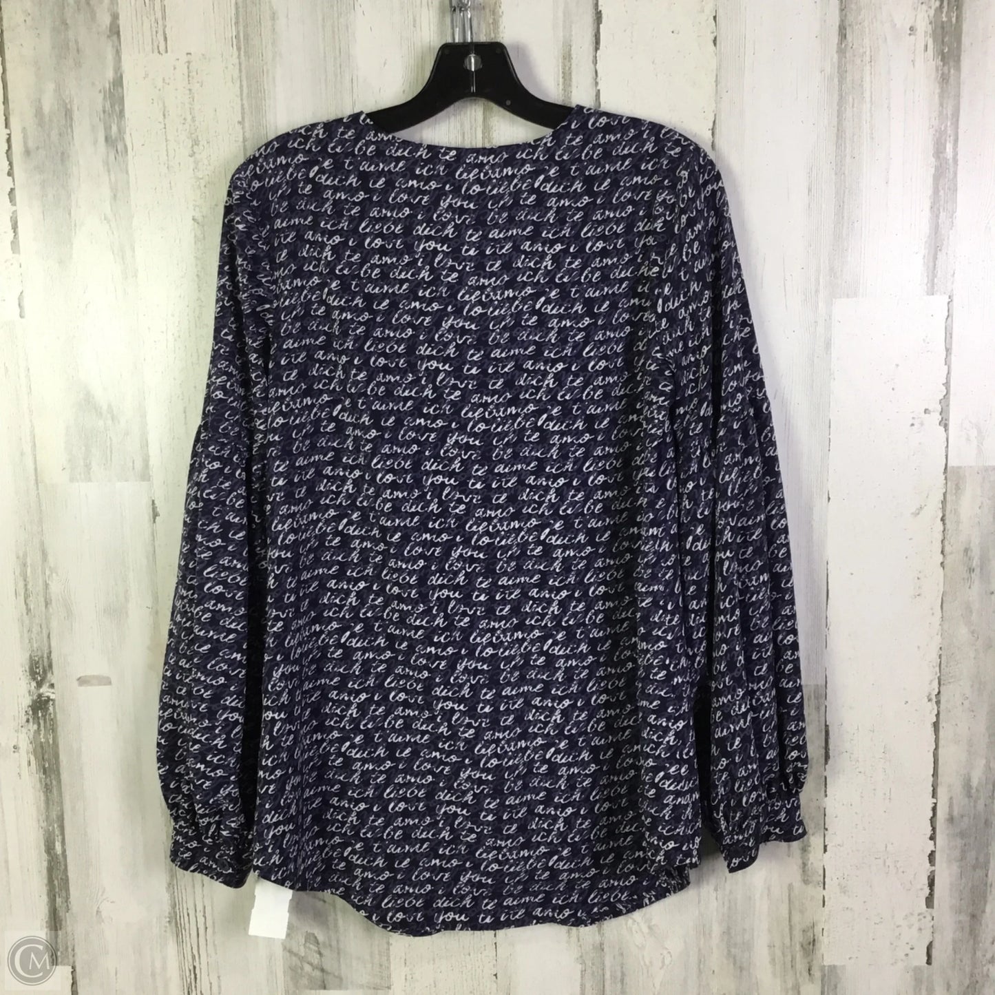 Top Long Sleeve By Cabi In Purple, Size: S