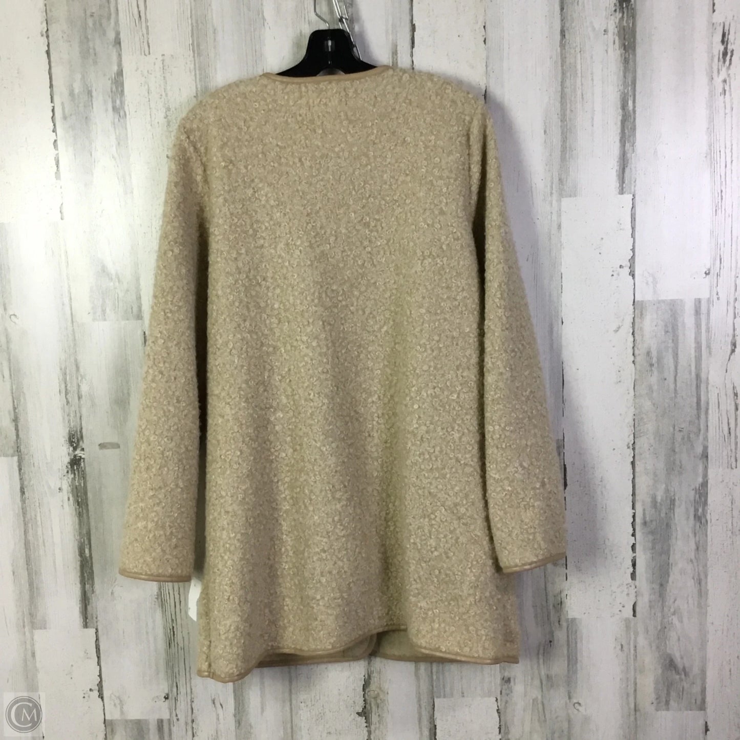 Jacket Shirt By Stylus In Cream, Size: M