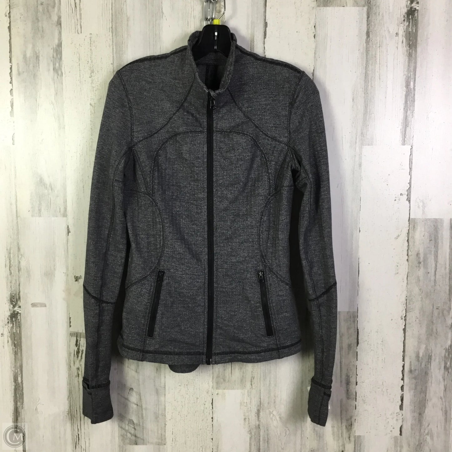 Athletic Jacket By Lululemon In Grey, Size: 6