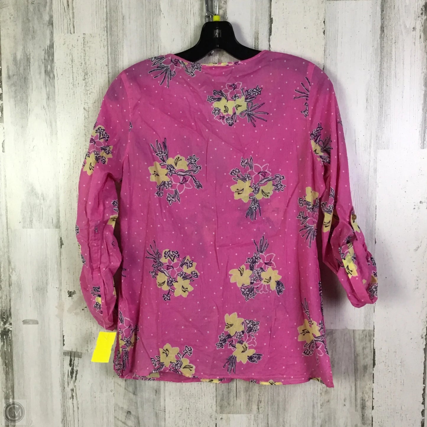 Top Long Sleeve Designer By Lilly Pulitzer In Pink, Size: S