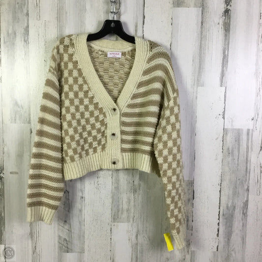 Sweater By Clothes Mentor In Cream & Tan, Size: S