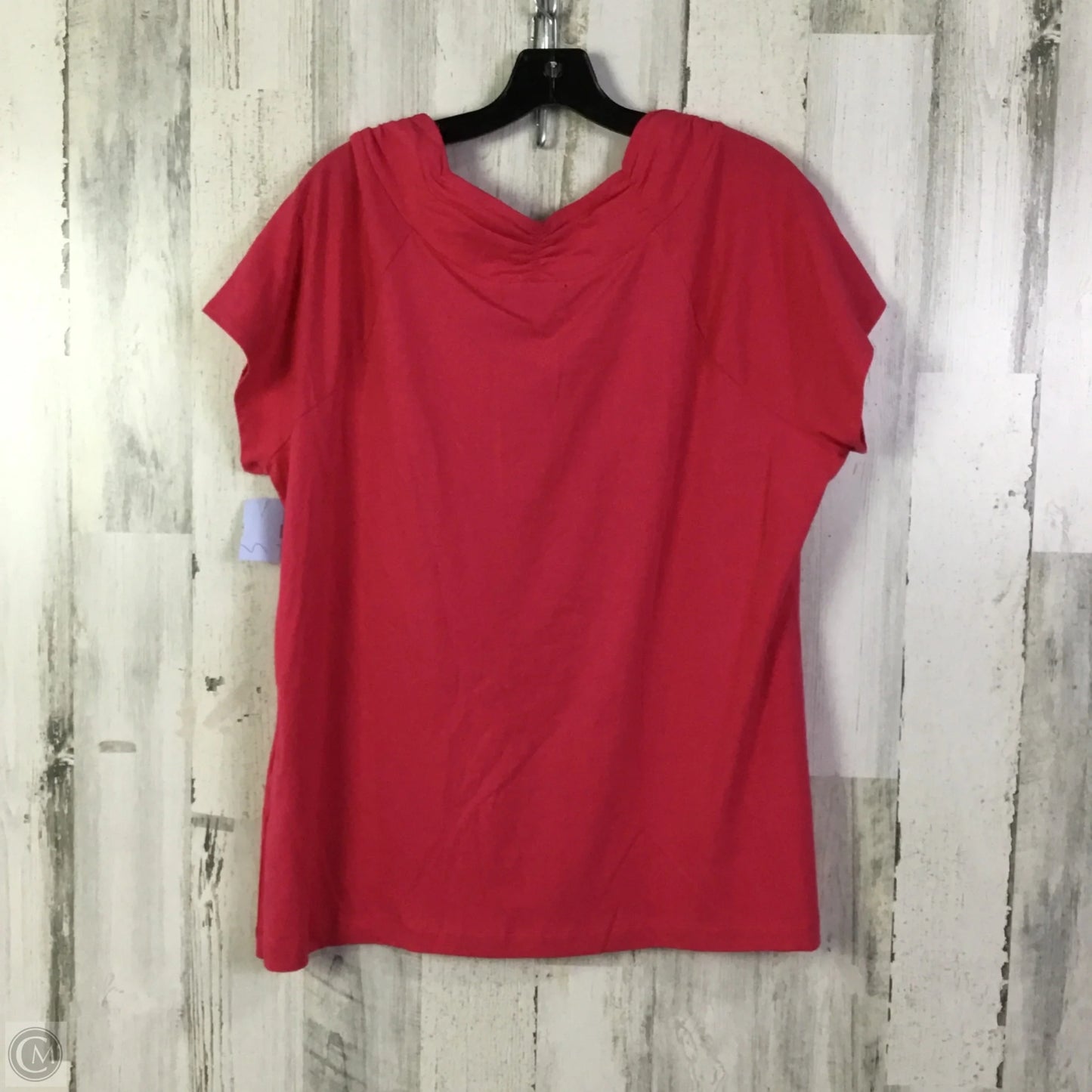 Top Short Sleeve Basic By Dana Buchman In Pink, Size: Xl