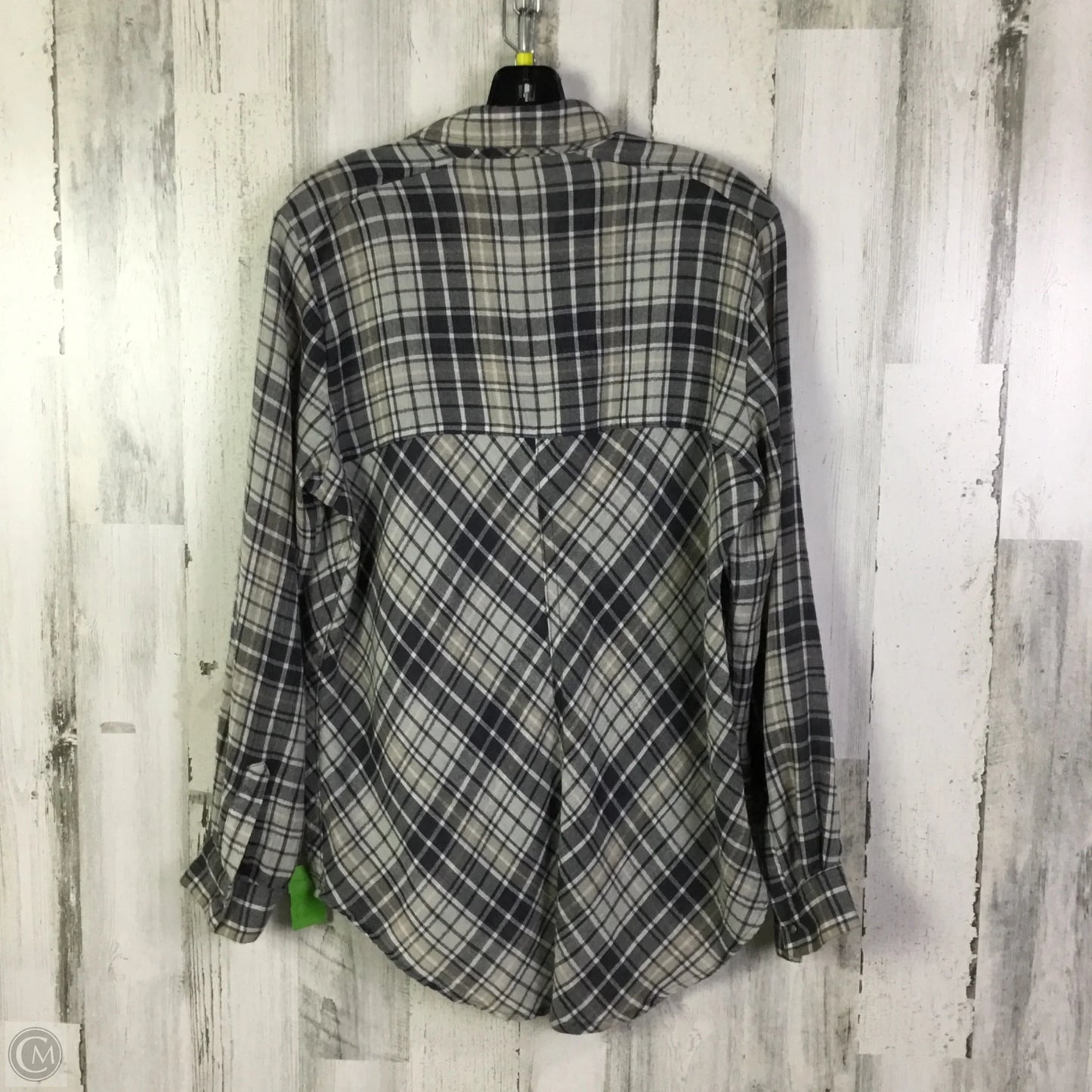 Top Long Sleeve By Free People In Blue & Tan, Size: S