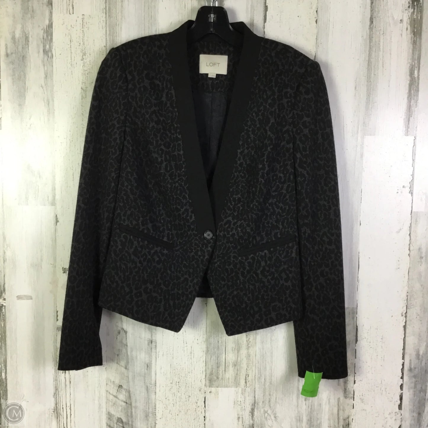 Blazer By Loft In Animal Print, Size: S