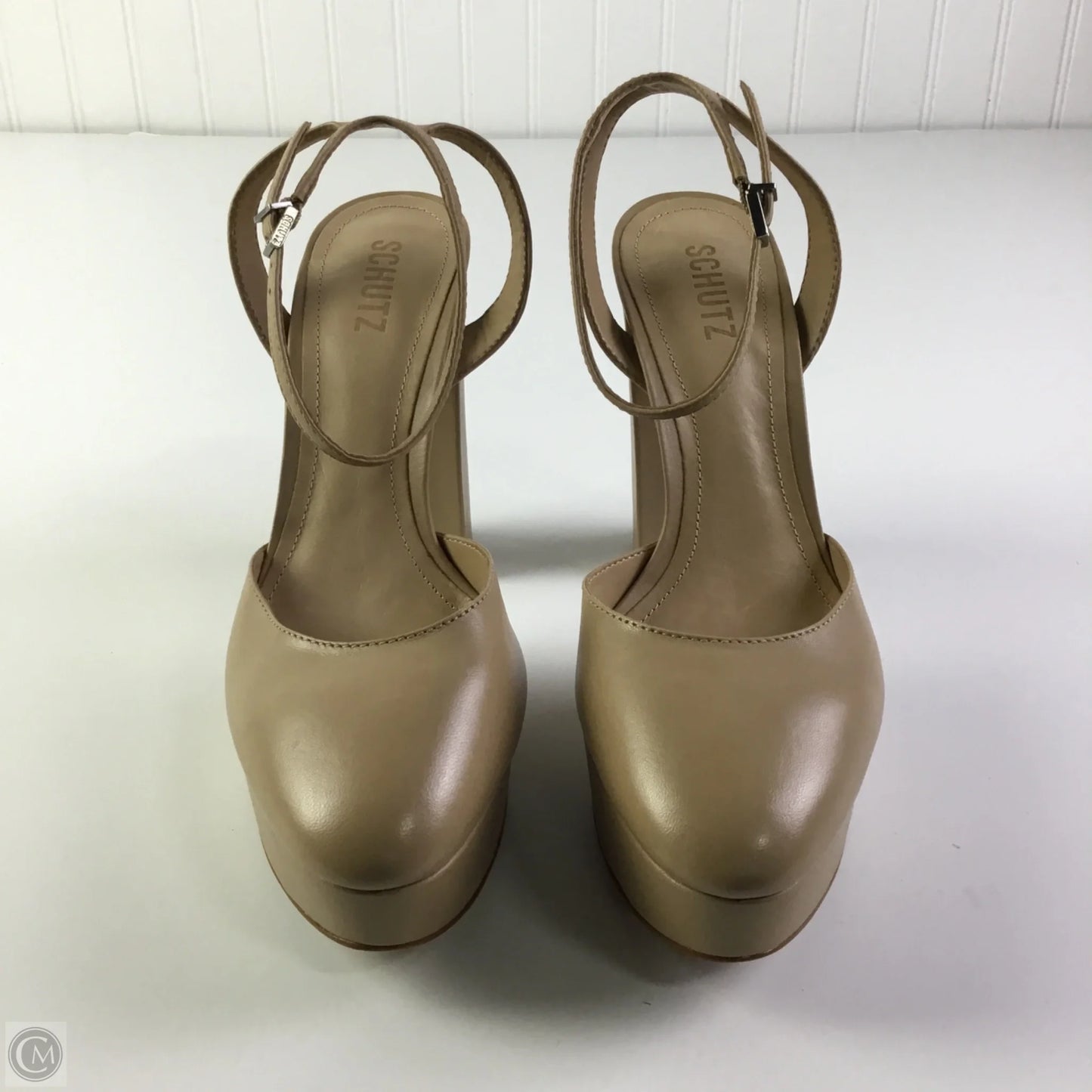 Shoes Heels Block By Cmb In Beige, Size: 9.5