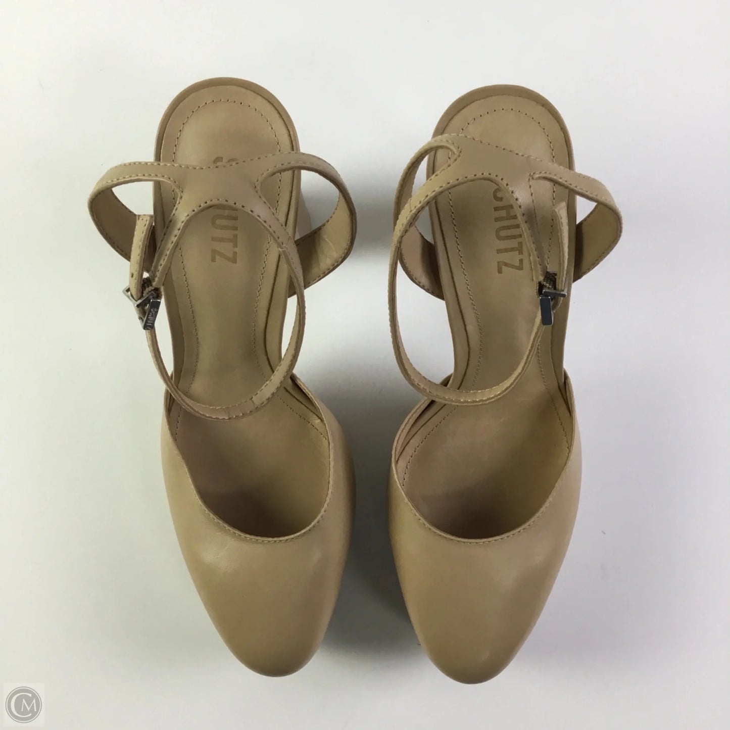 Shoes Heels Block By Cmb In Beige, Size: 9.5