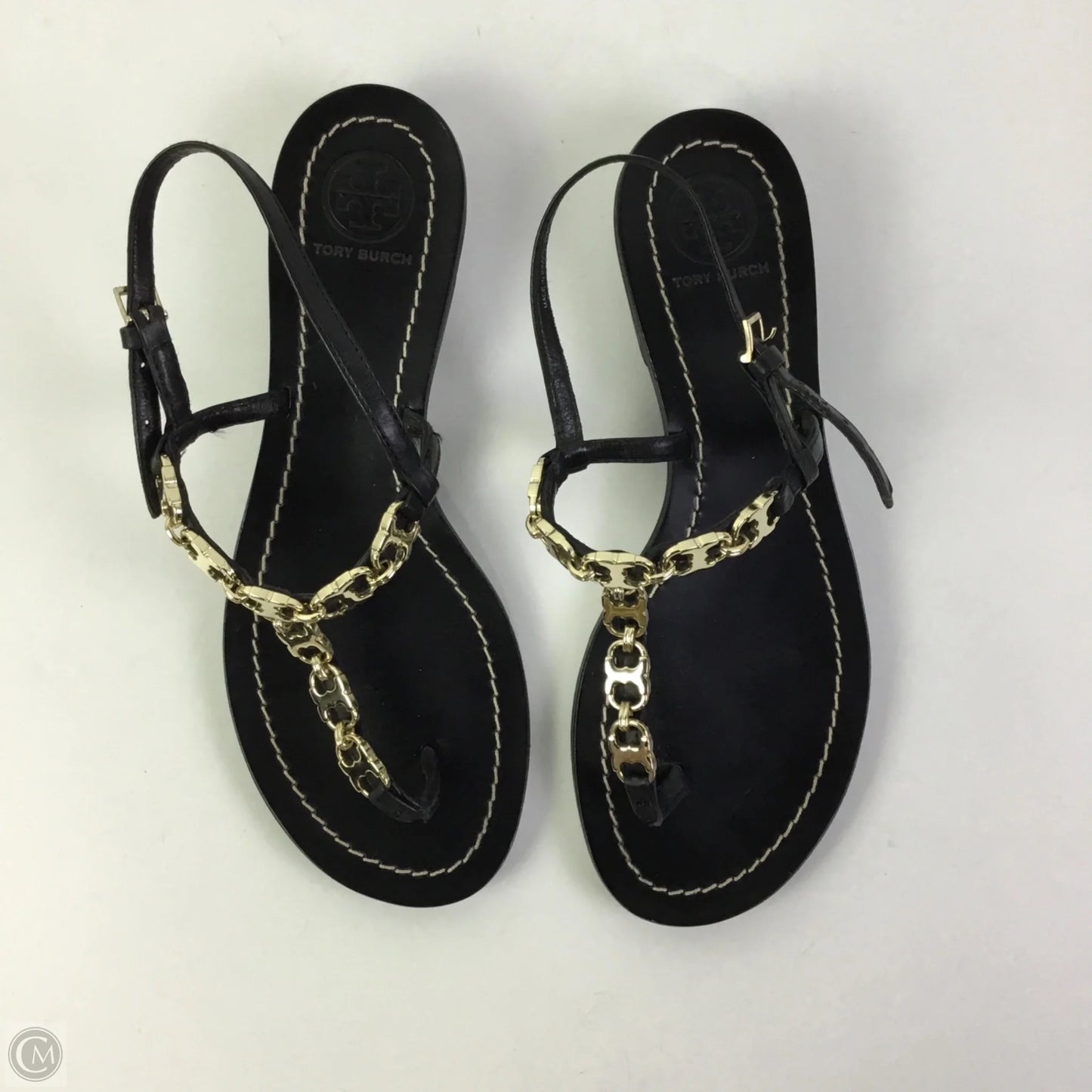 Sandals Designer By Tory Burch In Black, Size: 6