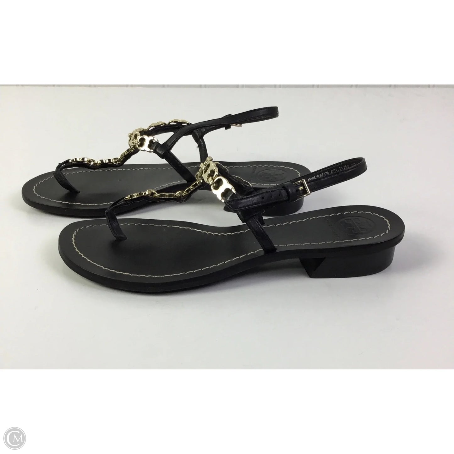 Sandals Designer By Tory Burch In Black, Size: 6