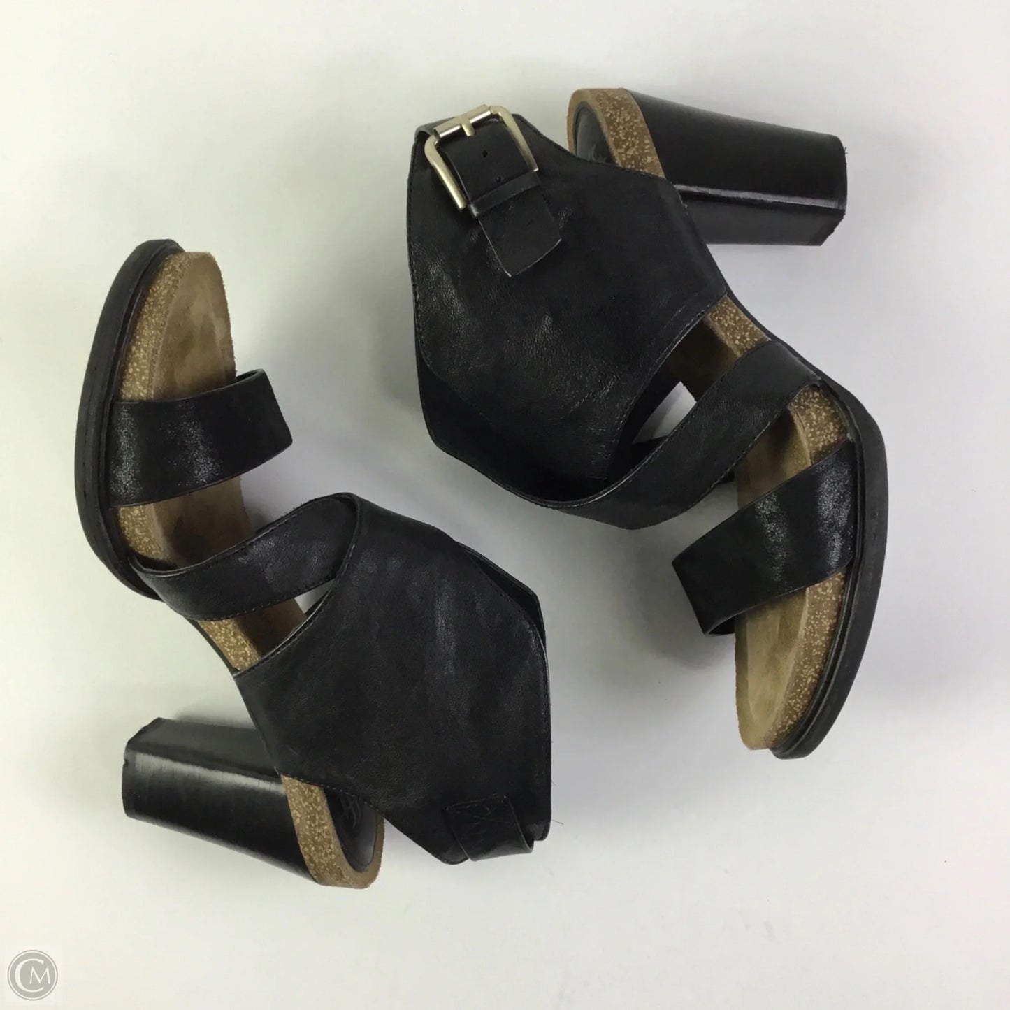 Sandals Heels Block By Sofft In Black, Size: 8