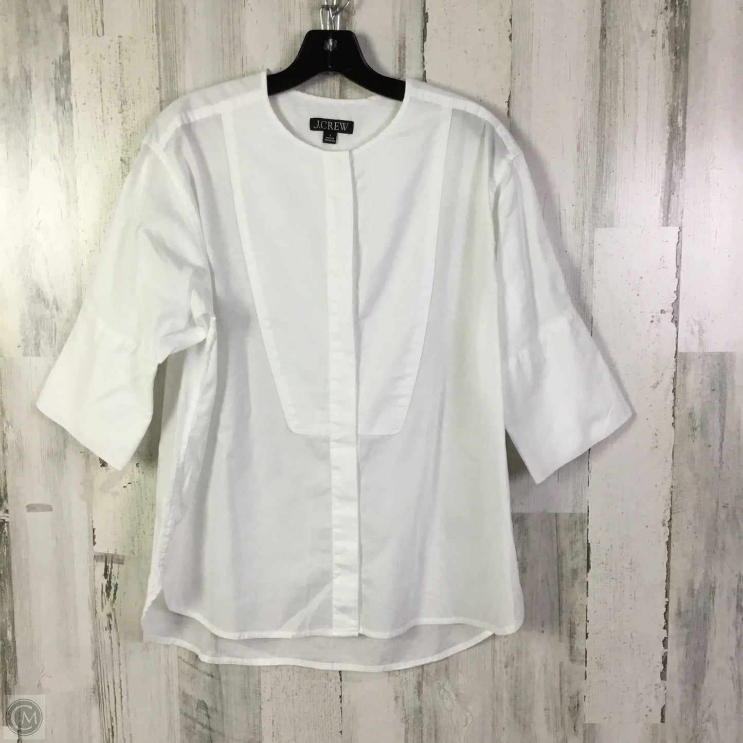 Blouse Short Sleeve By J. Crew In White, Size: S