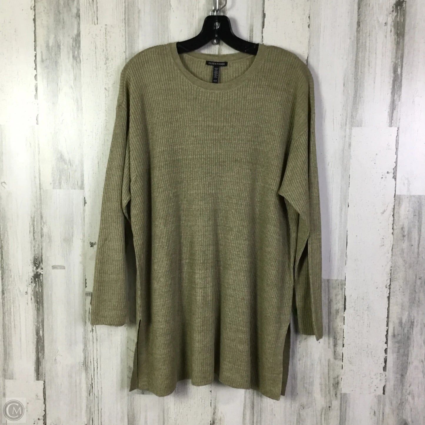 Top Long Sleeve By Eileen Fisher In Tan, Size: Xs