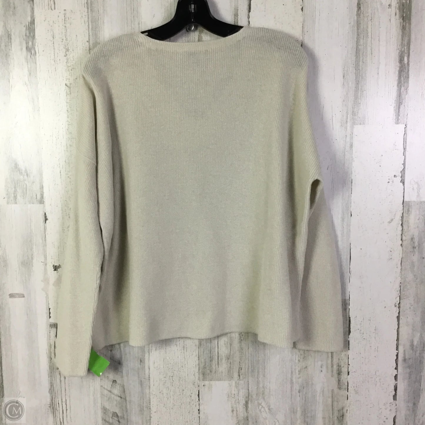 Top Long Sleeve By Eileen Fisher In Cream, Size: S