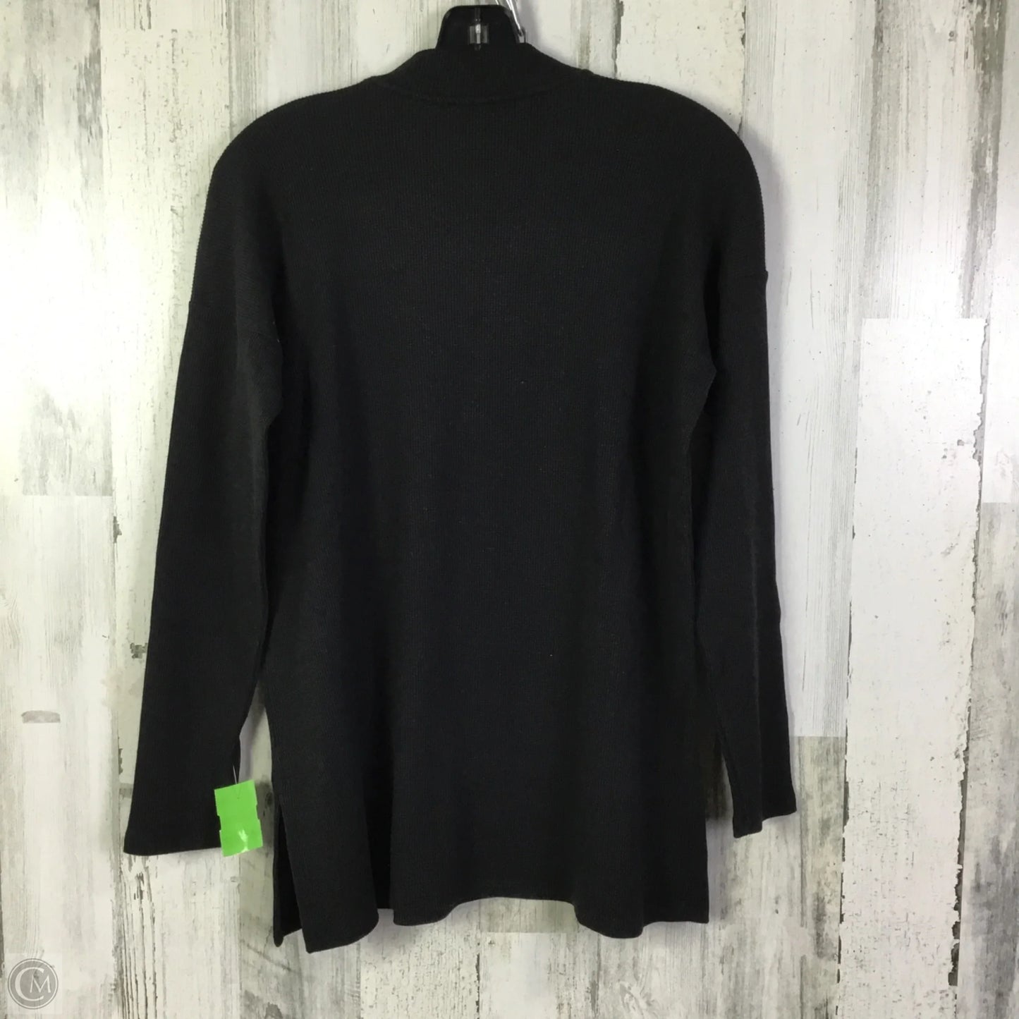 Top Long Sleeve Basic By Eileen Fisher In Black, Size: Xs