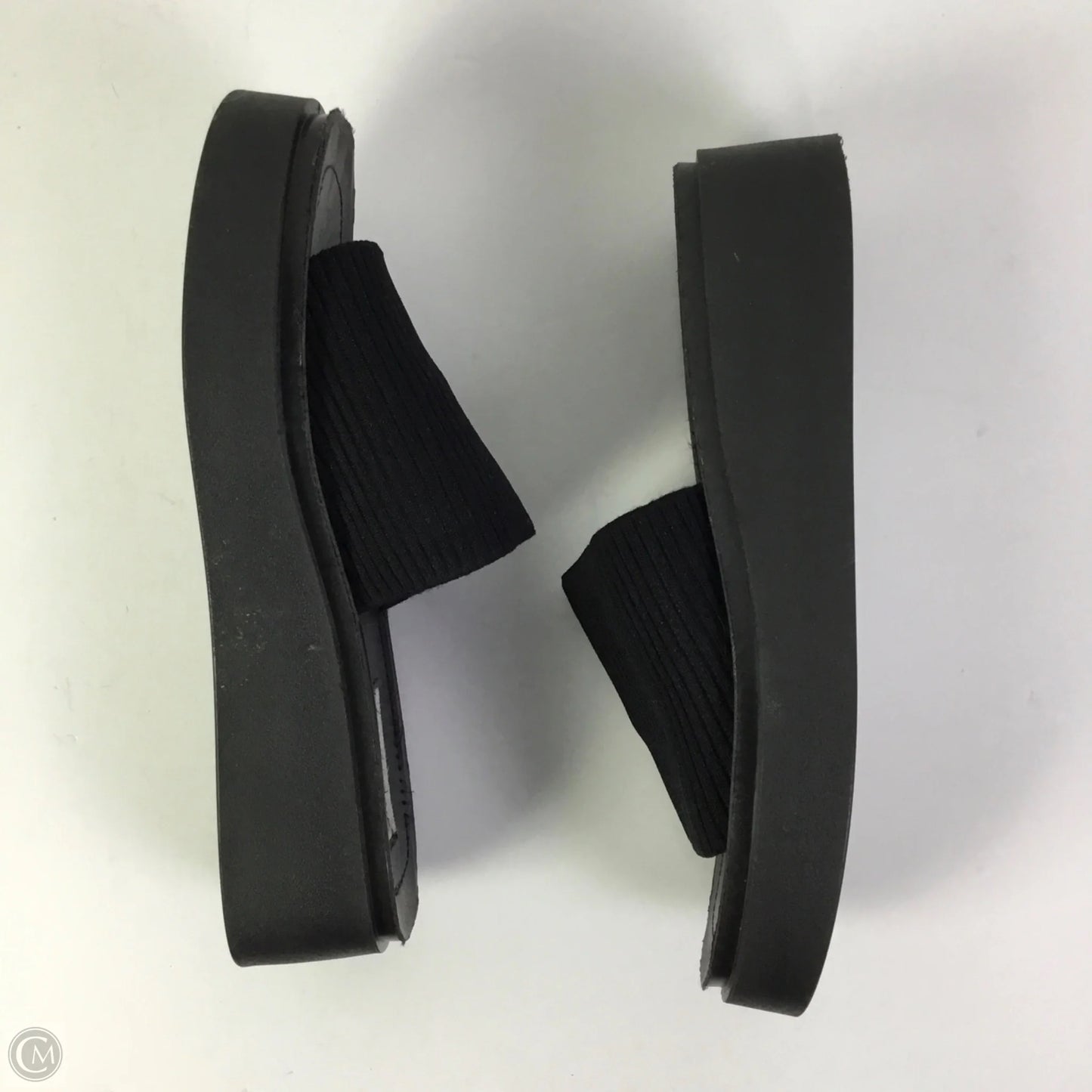 Sandals Heels Platform By Steve Madden In Black, Size: 9
