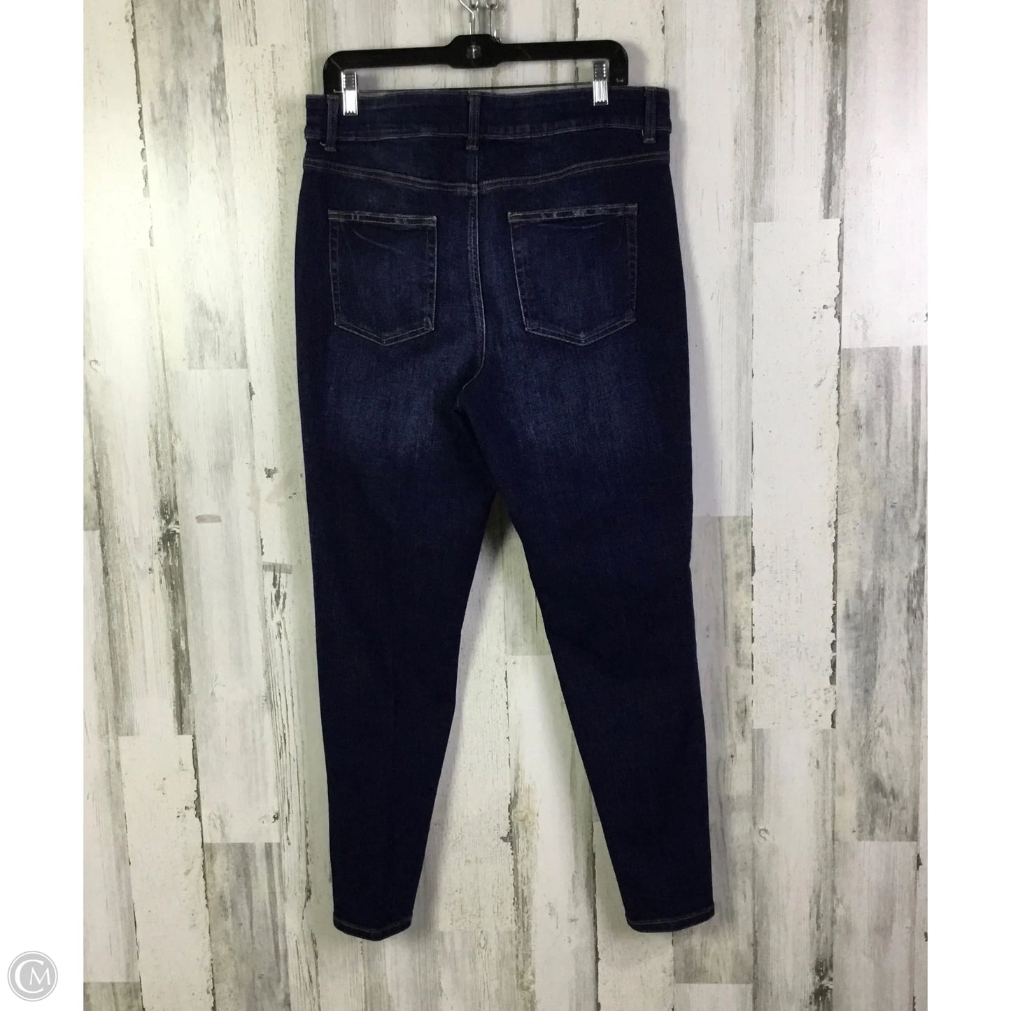 Jeans Skinny By Edgely In Blue Denim, Size: 16