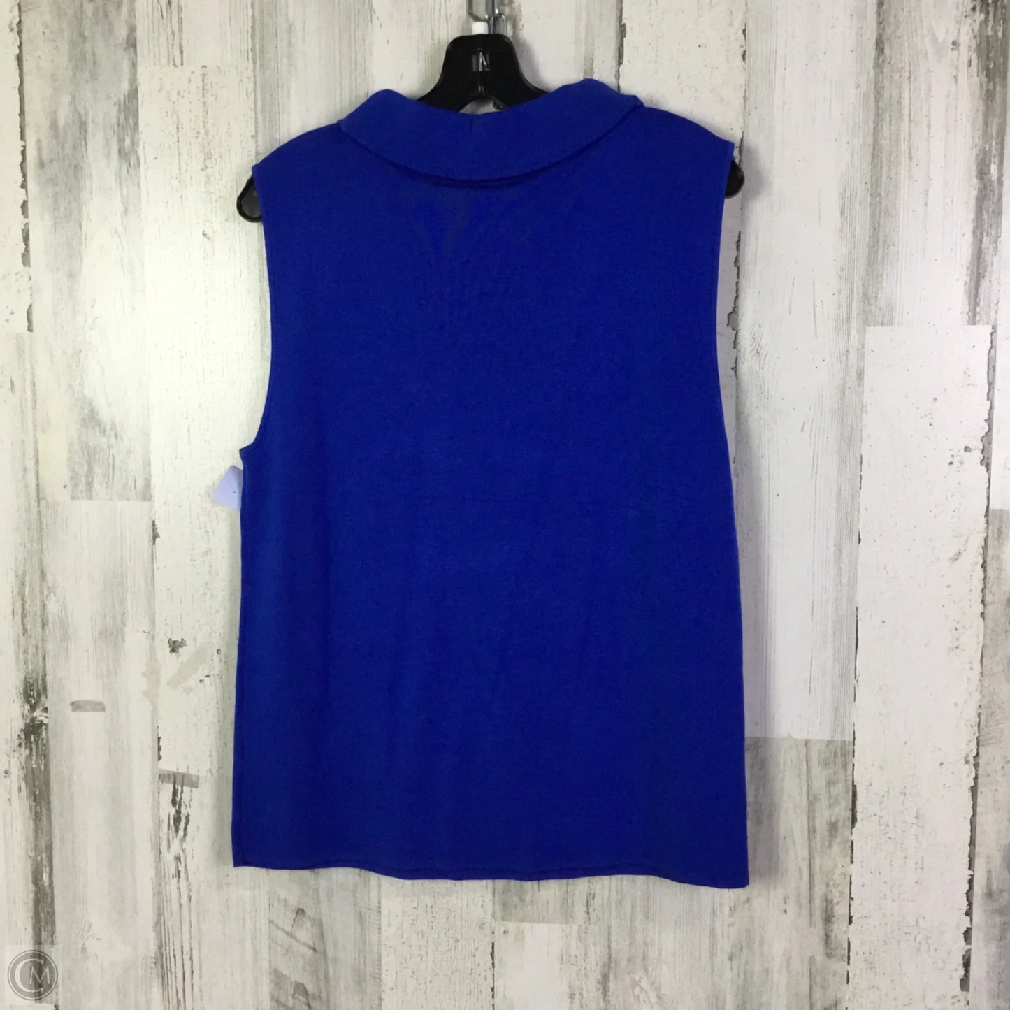 Top Sleeveless By Talbots In Blue, Size: Xl