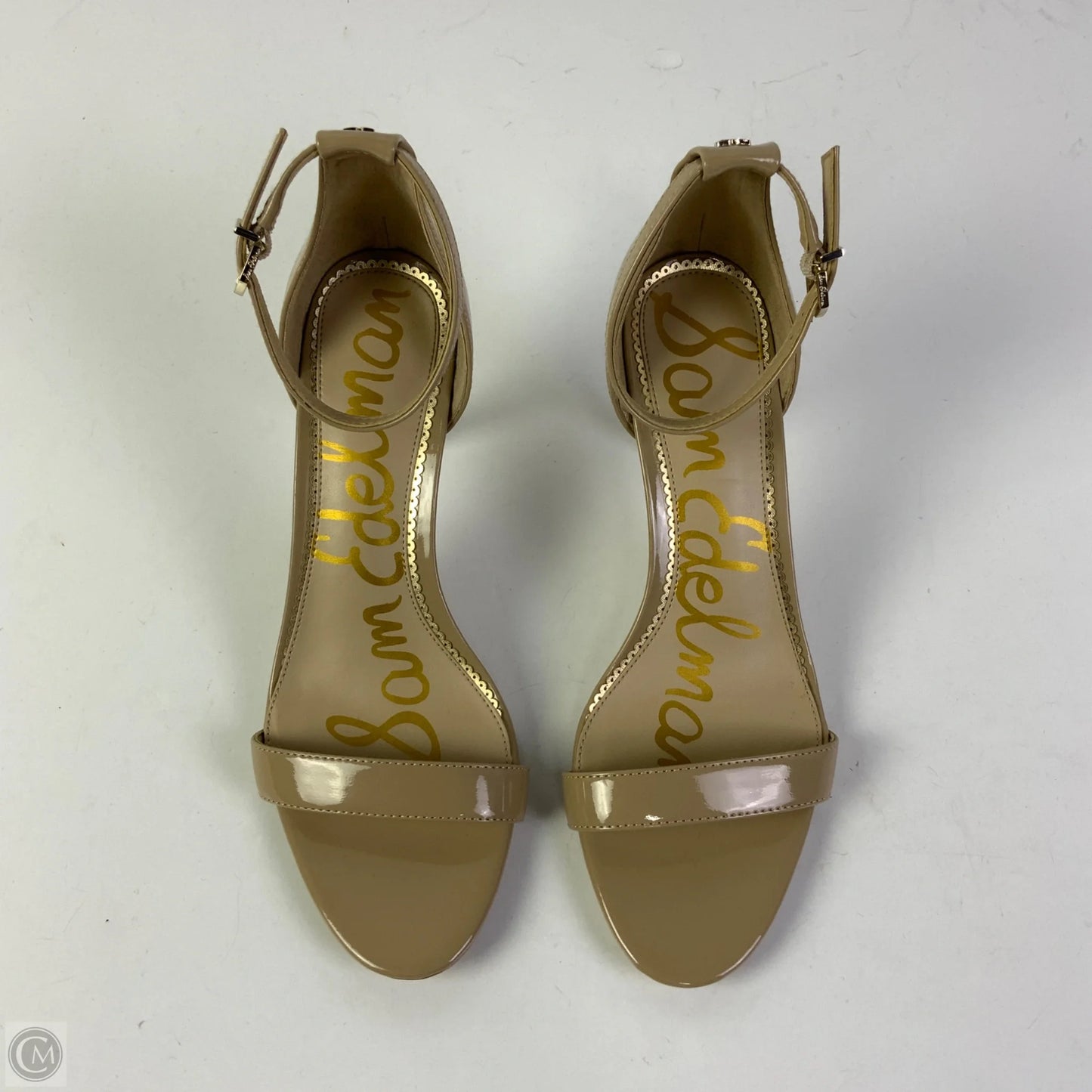 Sandals Heels Stiletto By Sam Edelman In Tan, Size: 8.5