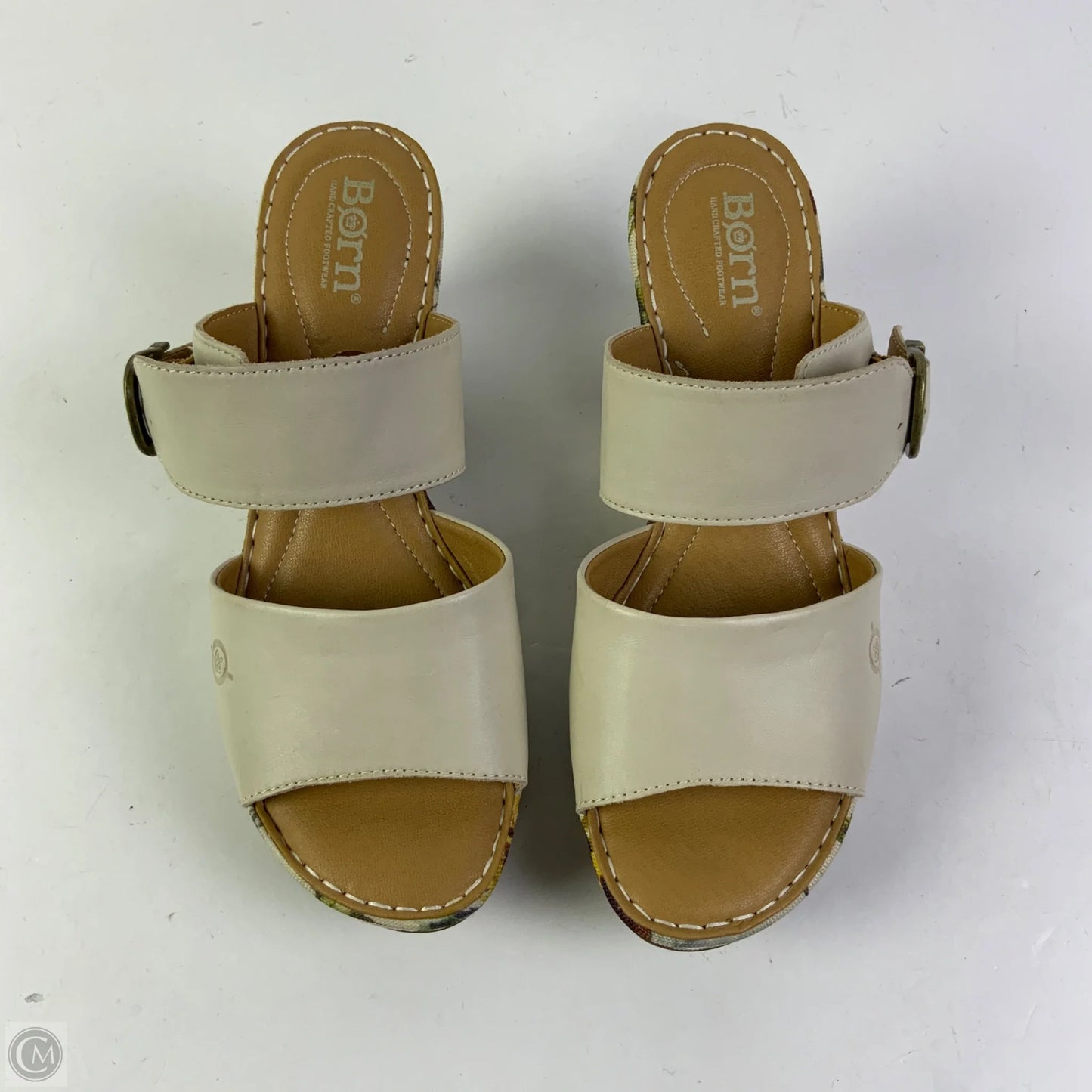 Sandals Heels Wedge By Born In Taupe, Size: 8