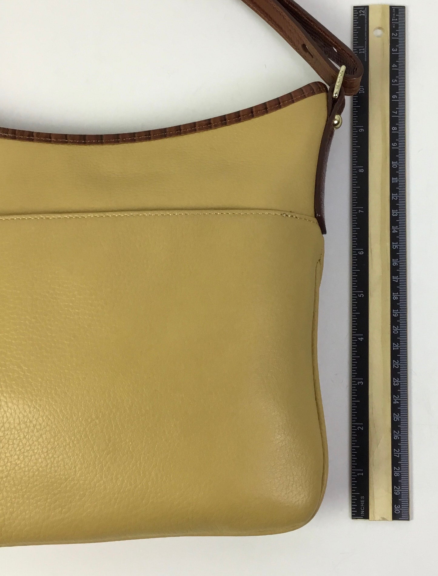 Crossbody Designer By Brahmin In Tan, Size:Medium