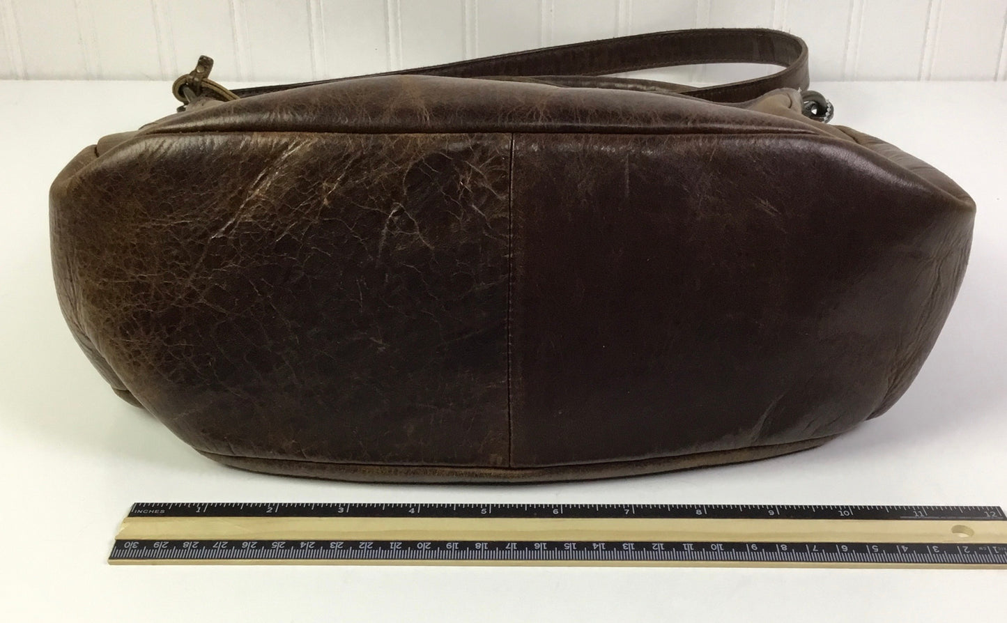 Handbag Designer By Frye In Brown, Size:Medium