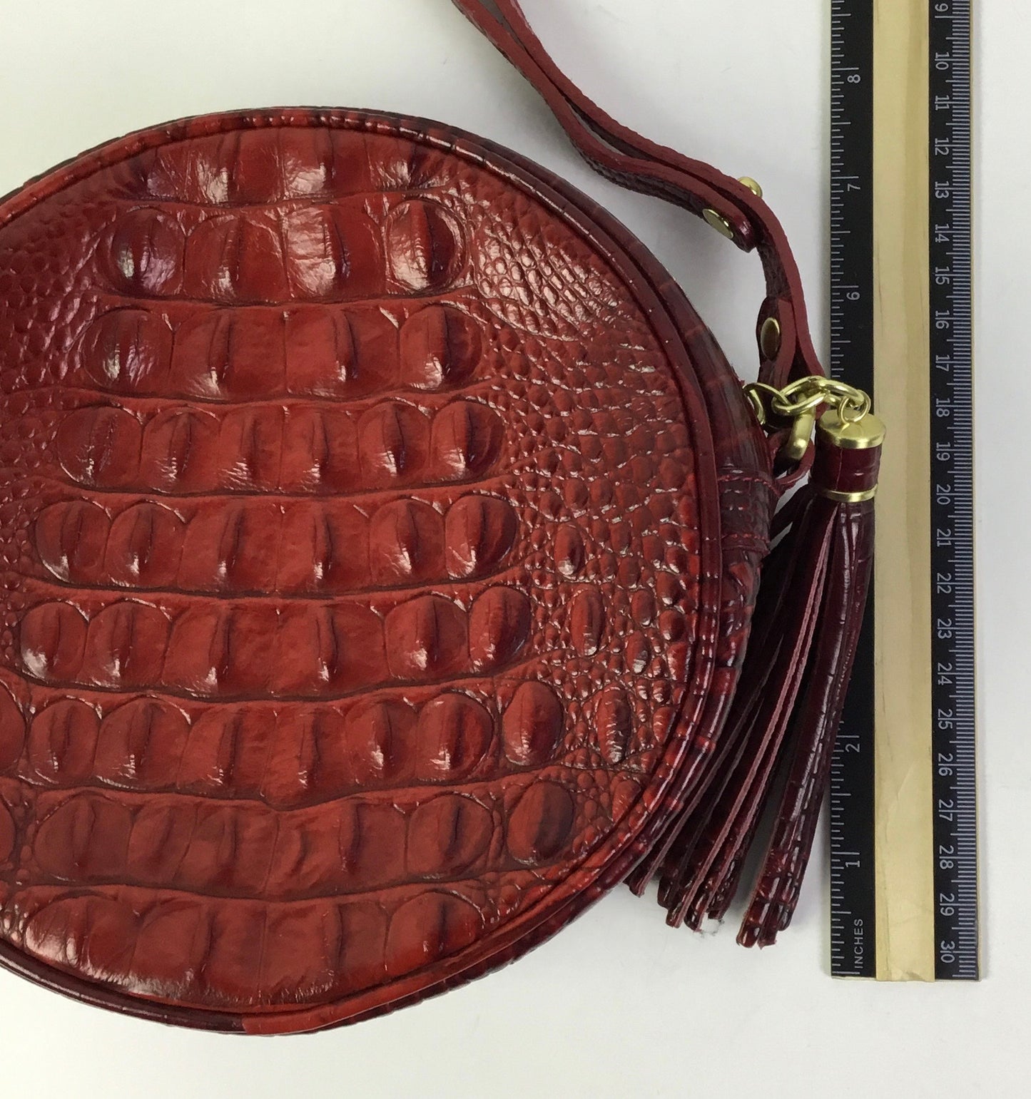 Crossbody Designer By Brahmin In Red, Size:Small