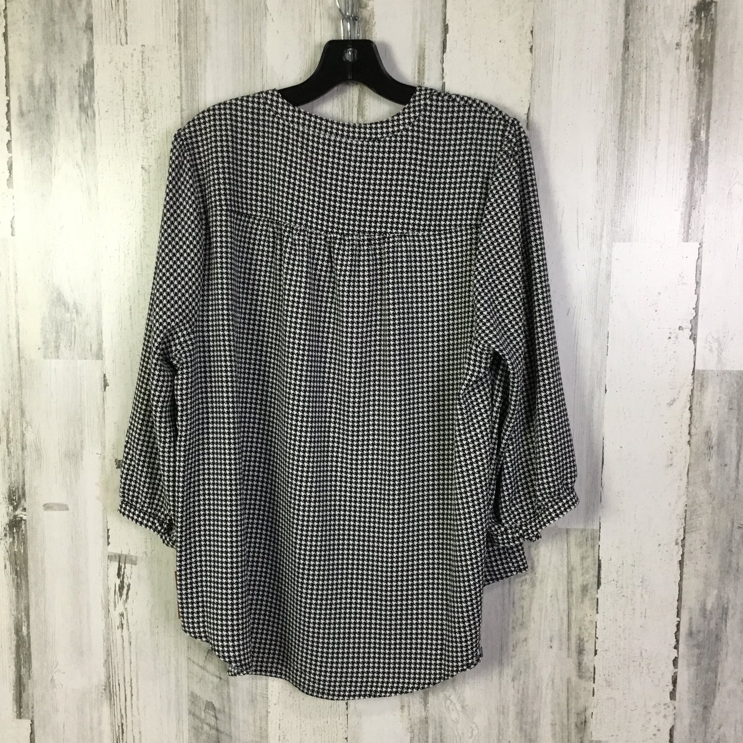 Top 3/4 Sleeve By Torrid In Black & White, Size:L