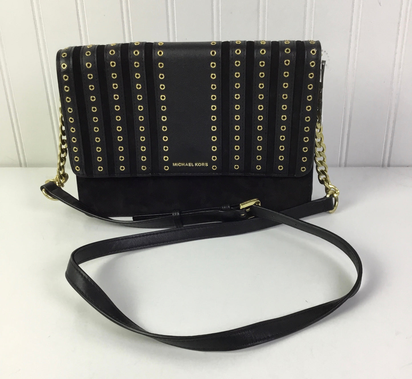 Crossbody Designer By Michael Kors In Black, Size:Medium