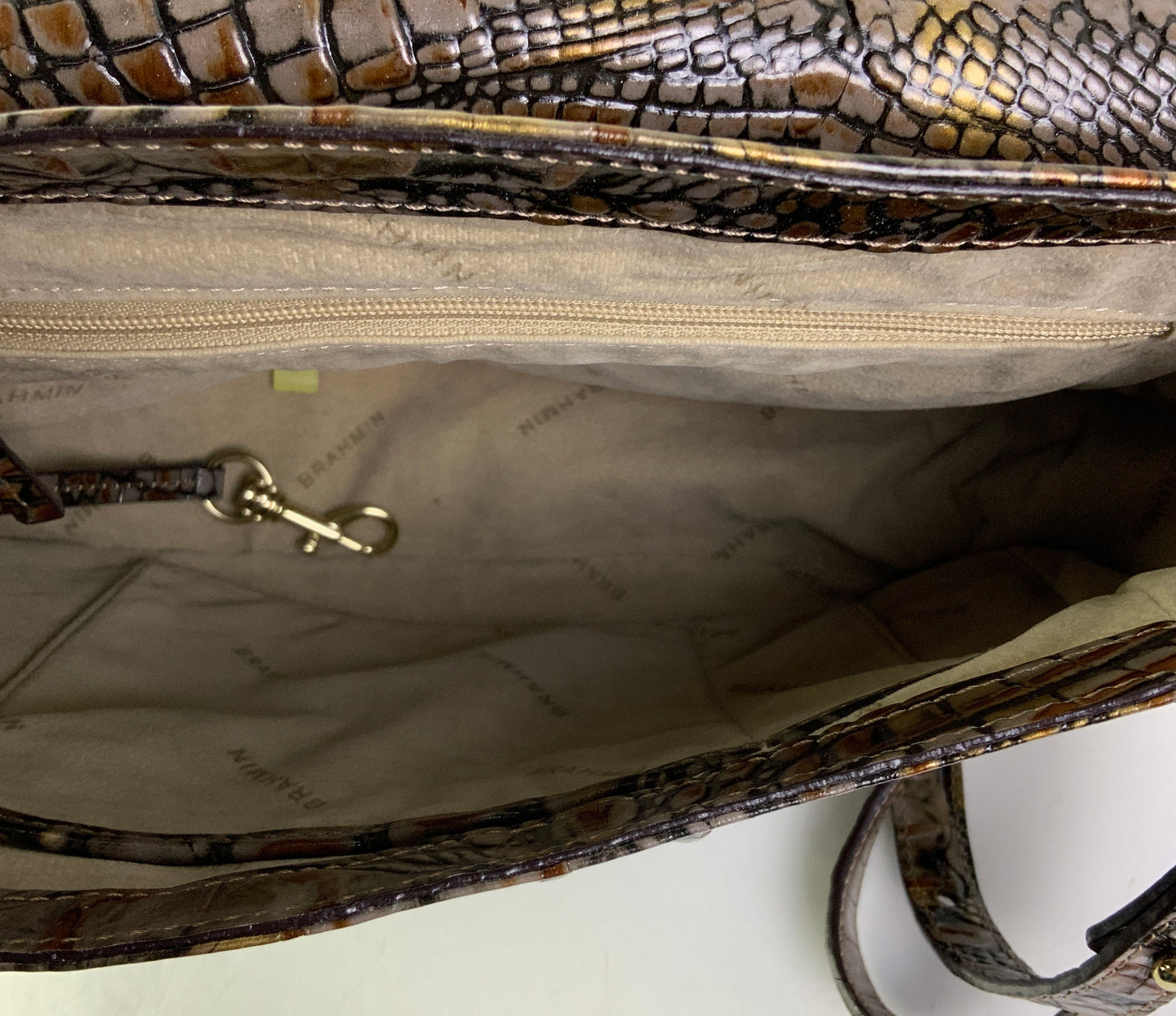 Crossbody Designer By Brahmin In Brown, Size:Medium